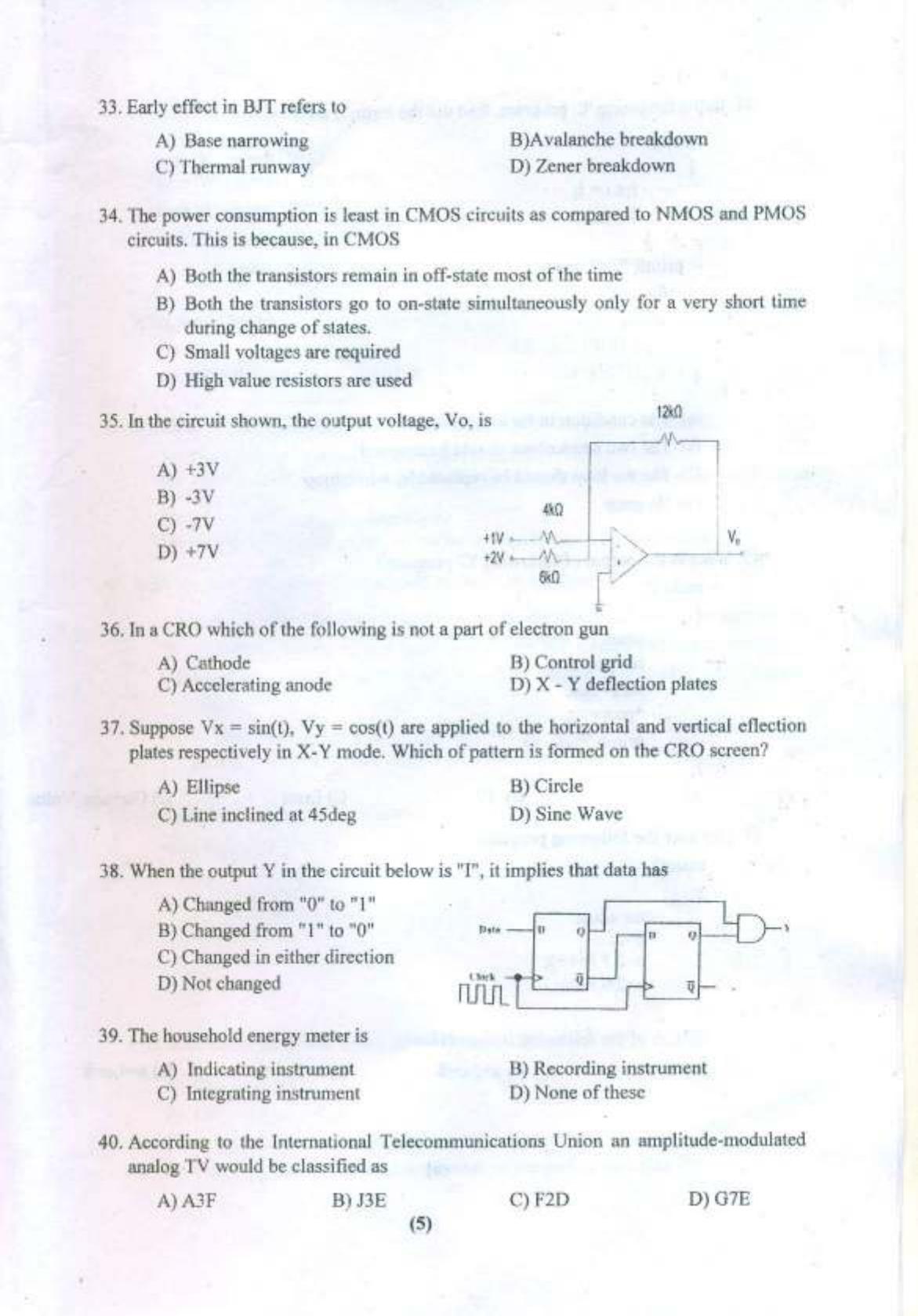 PULEET 2016 Previous Question Paper - Page 6