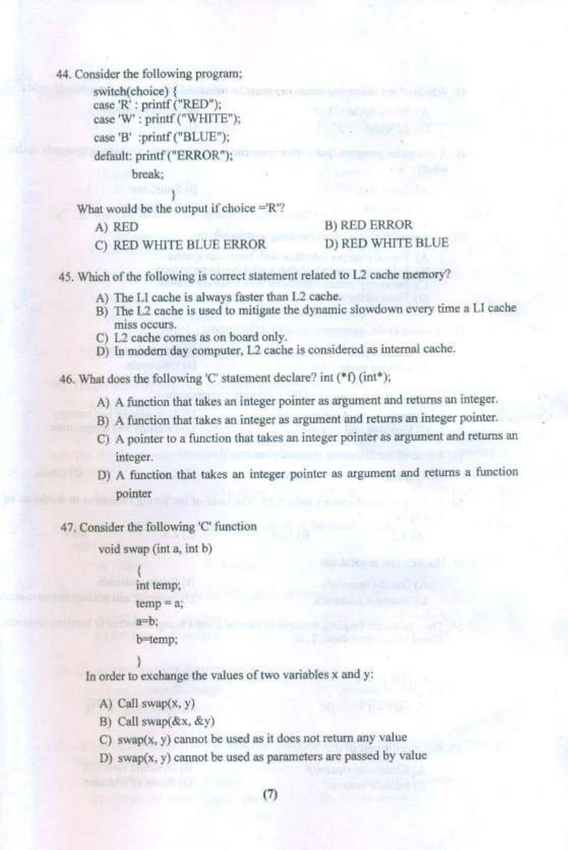 PULEET 2016 Previous Question Paper - Page 8