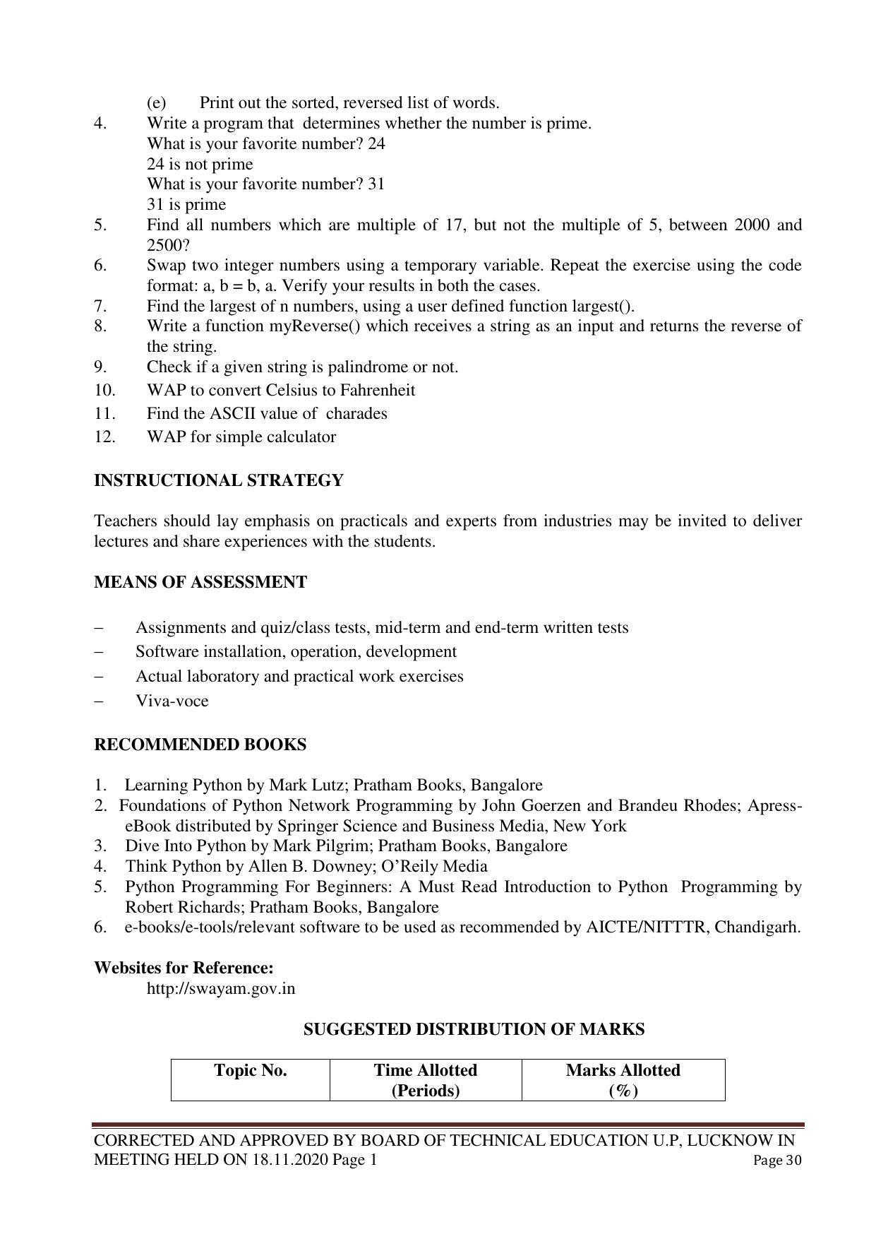 SYLLABUS FOR FIRST SEMESTER SESSION (2020-2021) - TWO SEMESTER POST GRADUATE DIPLOMA COURSE IN WEB DESIGNING - Page 30