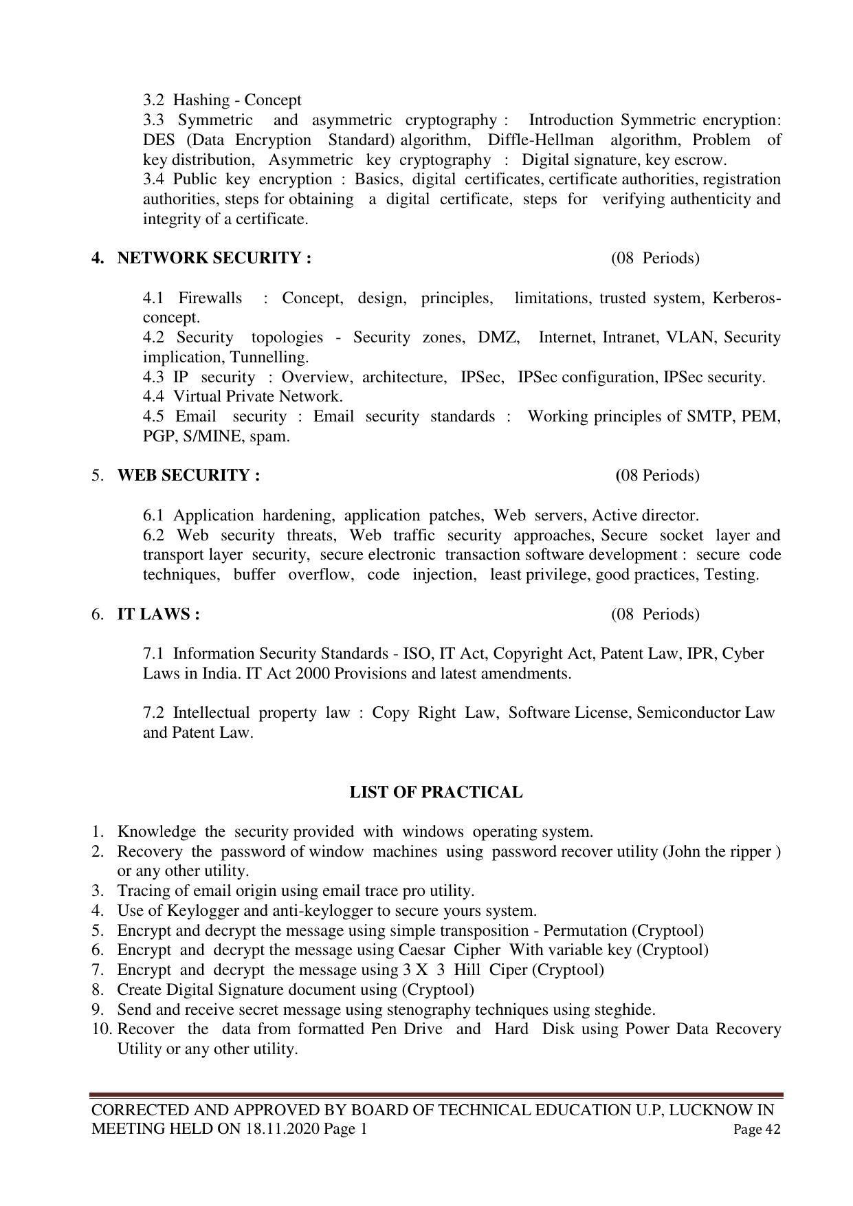 SYLLABUS FOR FIRST SEMESTER SESSION (2020-2021) - TWO SEMESTER POST GRADUATE DIPLOMA COURSE IN WEB DESIGNING - Page 42