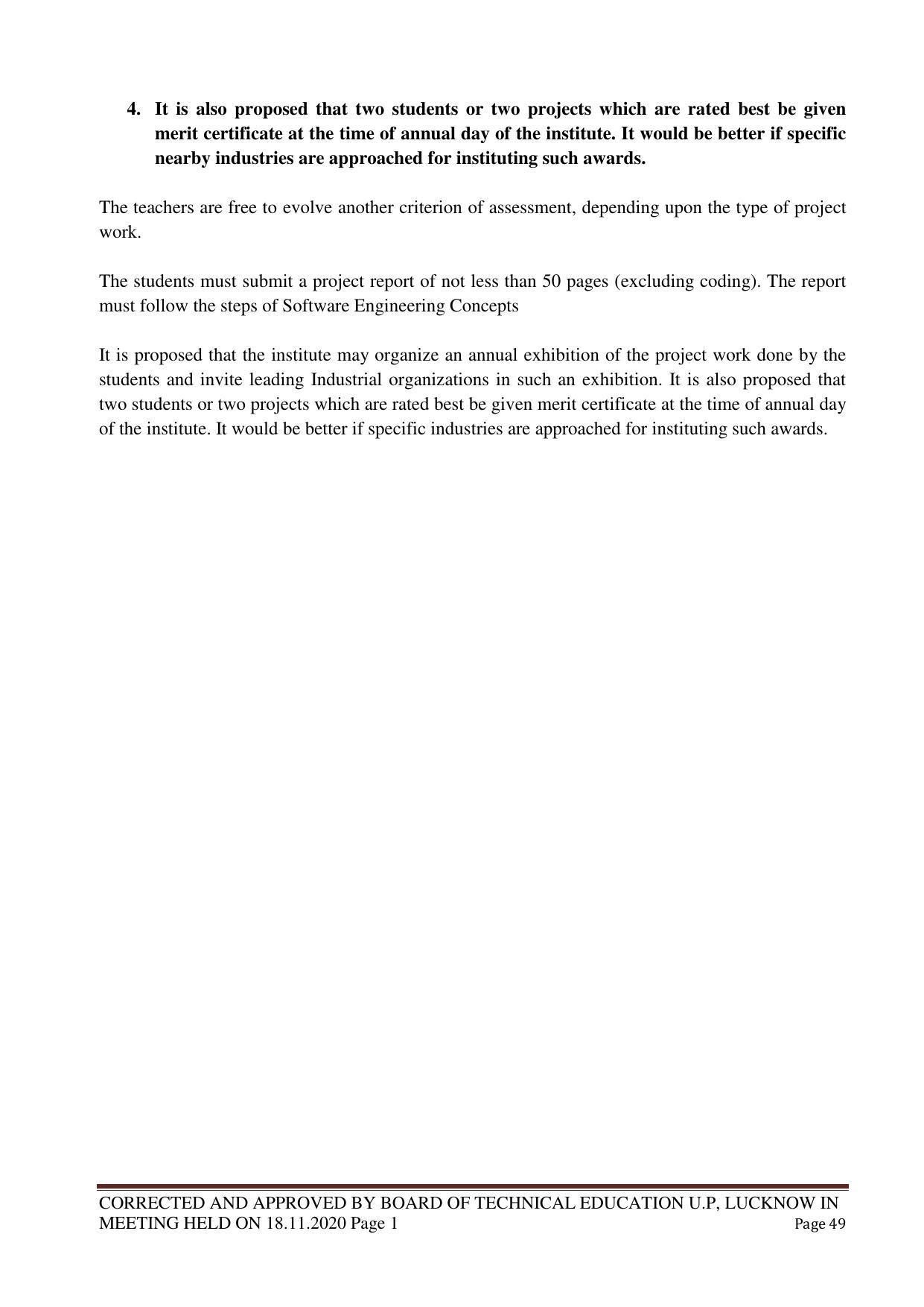 SYLLABUS FOR FIRST SEMESTER SESSION (2020-2021) - TWO SEMESTER POST GRADUATE DIPLOMA COURSE IN WEB DESIGNING - Page 49