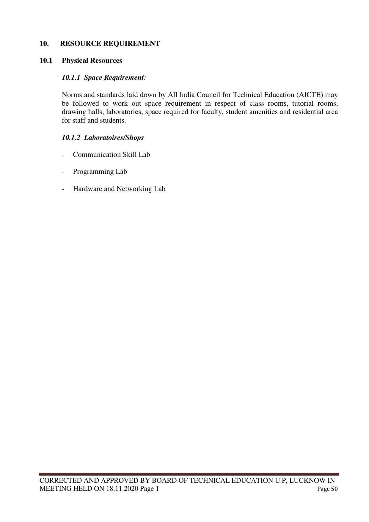 SYLLABUS FOR FIRST SEMESTER SESSION (2020-2021) - TWO SEMESTER POST GRADUATE DIPLOMA COURSE IN WEB DESIGNING - Page 50