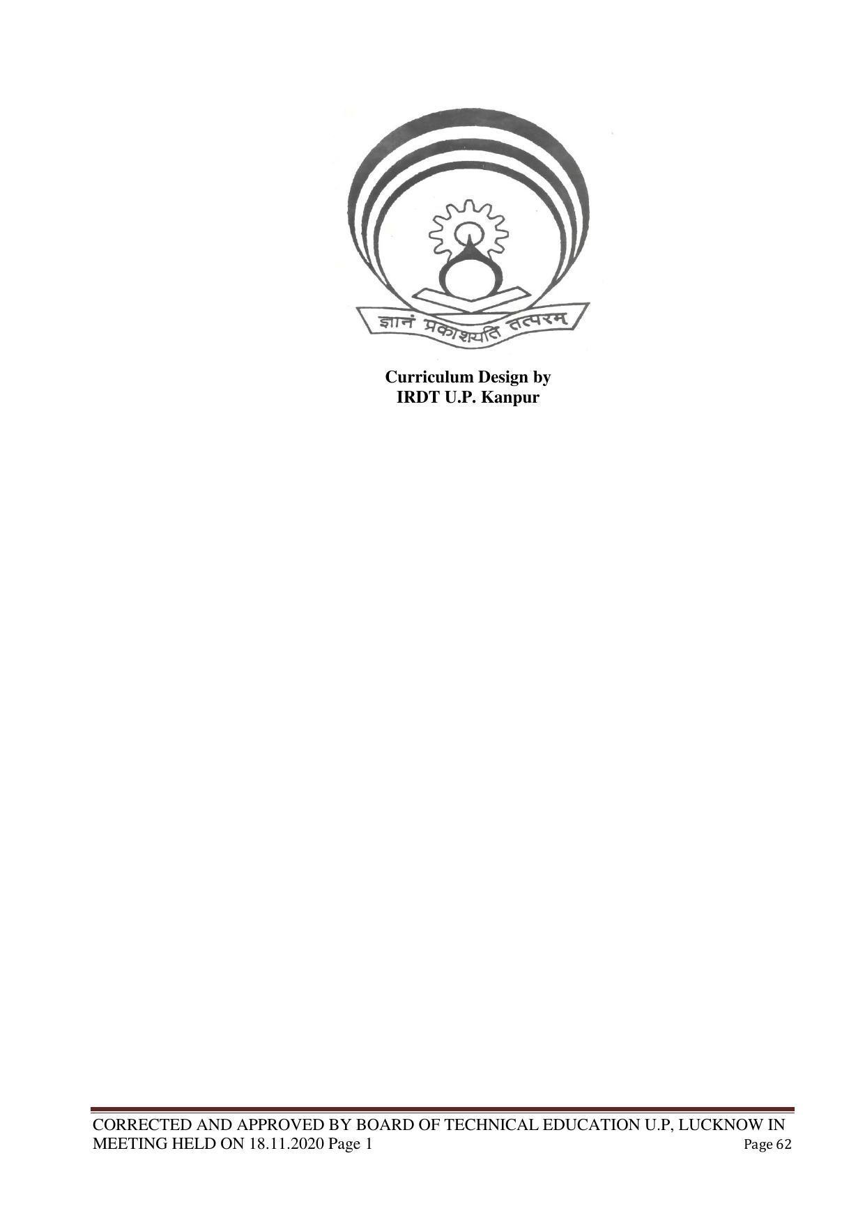 SYLLABUS FOR FIRST SEMESTER SESSION (2020-2021) - TWO SEMESTER POST GRADUATE DIPLOMA COURSE IN WEB DESIGNING - Page 62