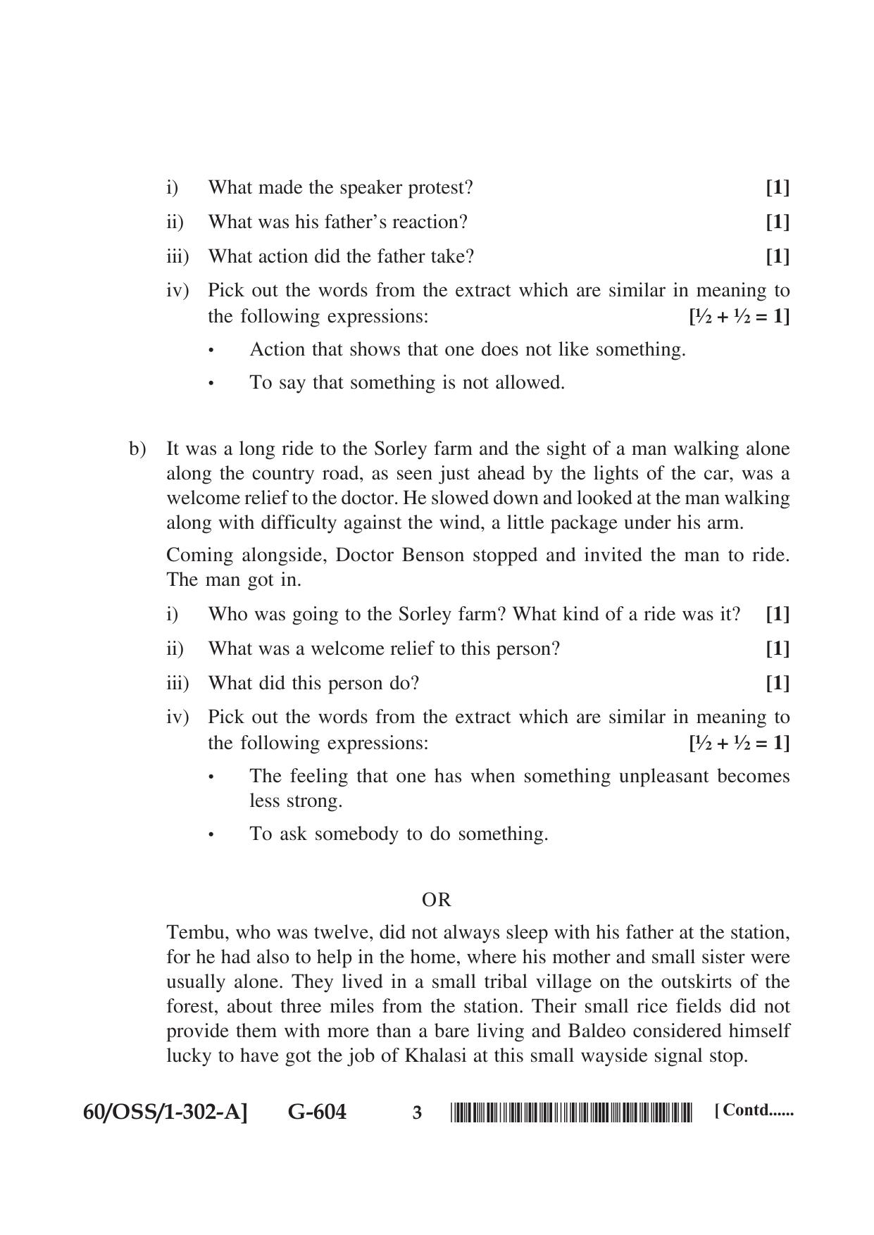 NIOS Jan-Feb 2021 Class 12 English (SET A) Question Paper - Page 3