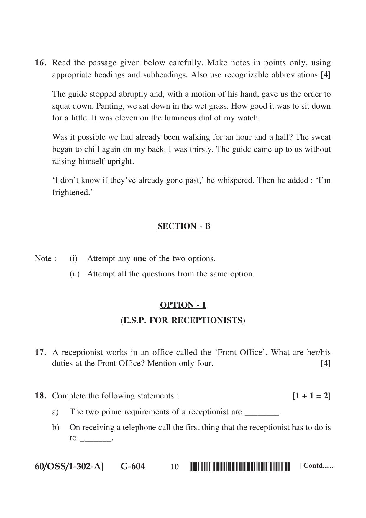 NIOS Jan-Feb 2021 Class 12 English (SET A) Question Paper - Page 10
