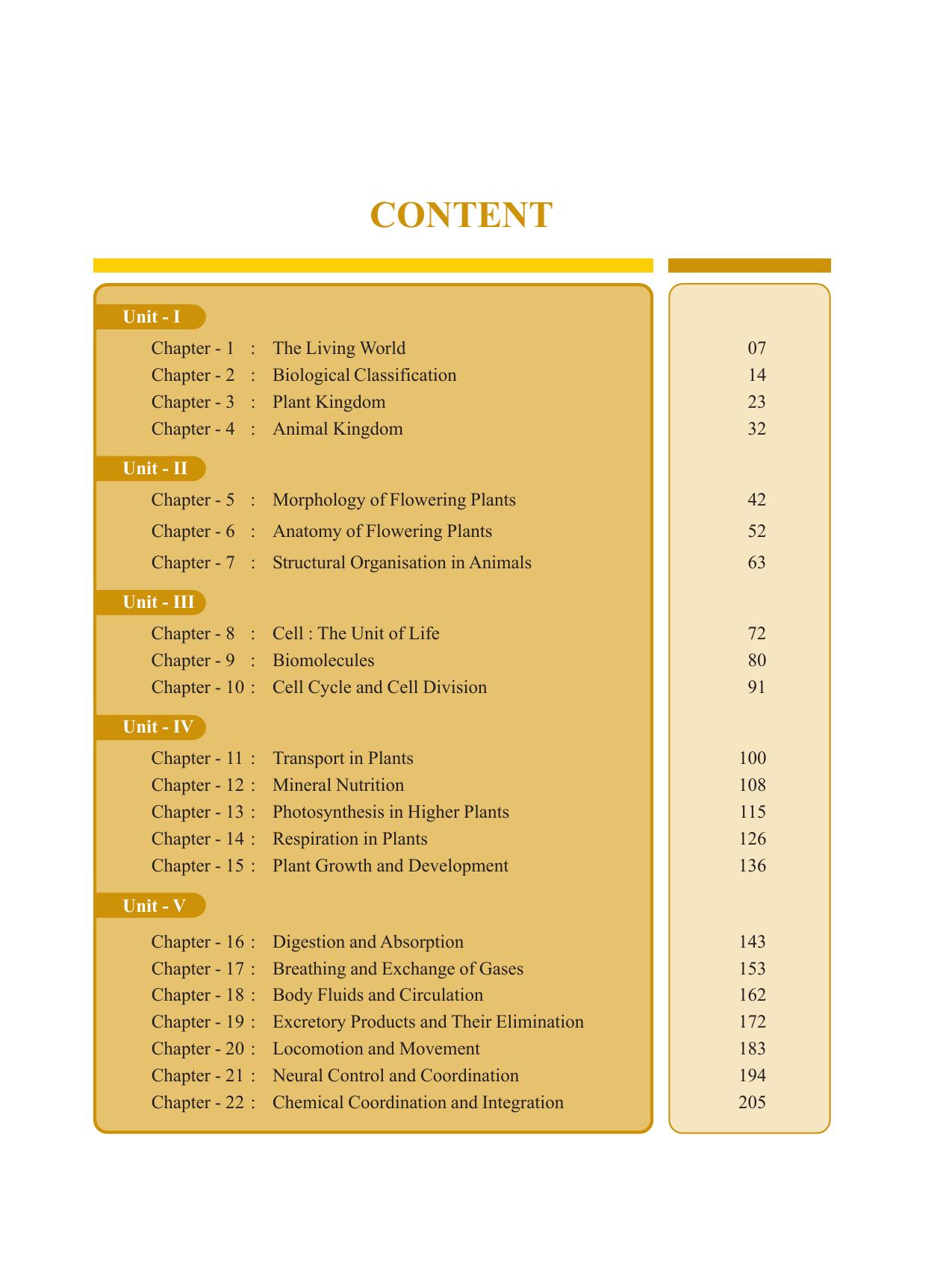 Tripura Board Class 11 Biology English Version Workbooks - Page 5