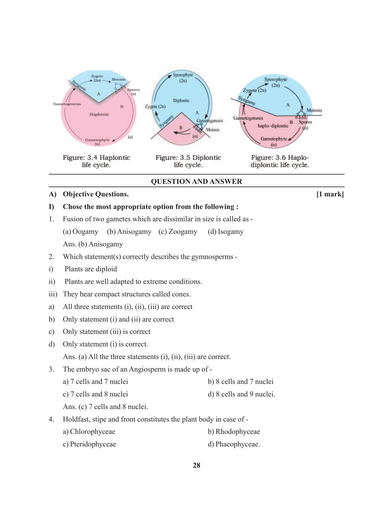 Tripura Board Class 11 Biology English Version Workbooks - Page 28