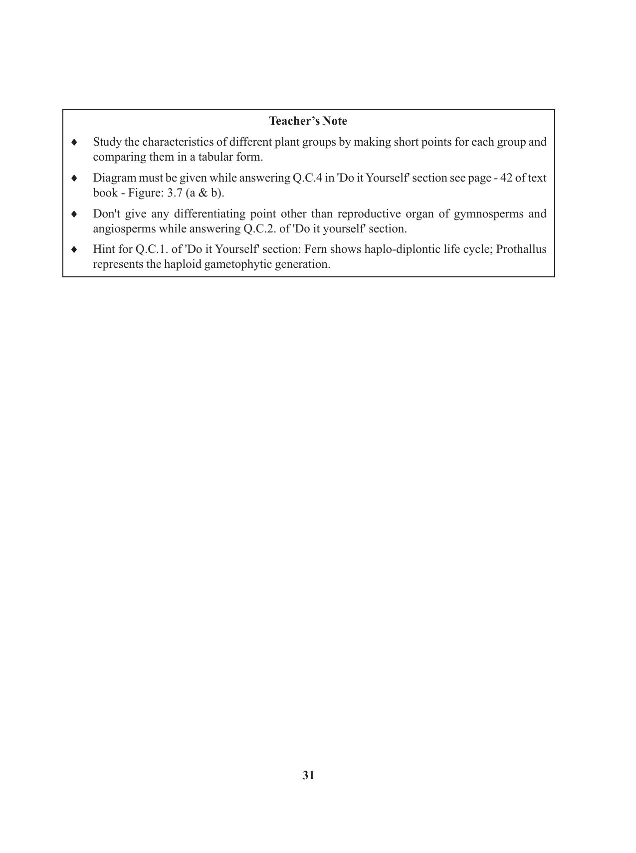 Tripura Board Class 11 Biology English Version Workbooks - Page 31