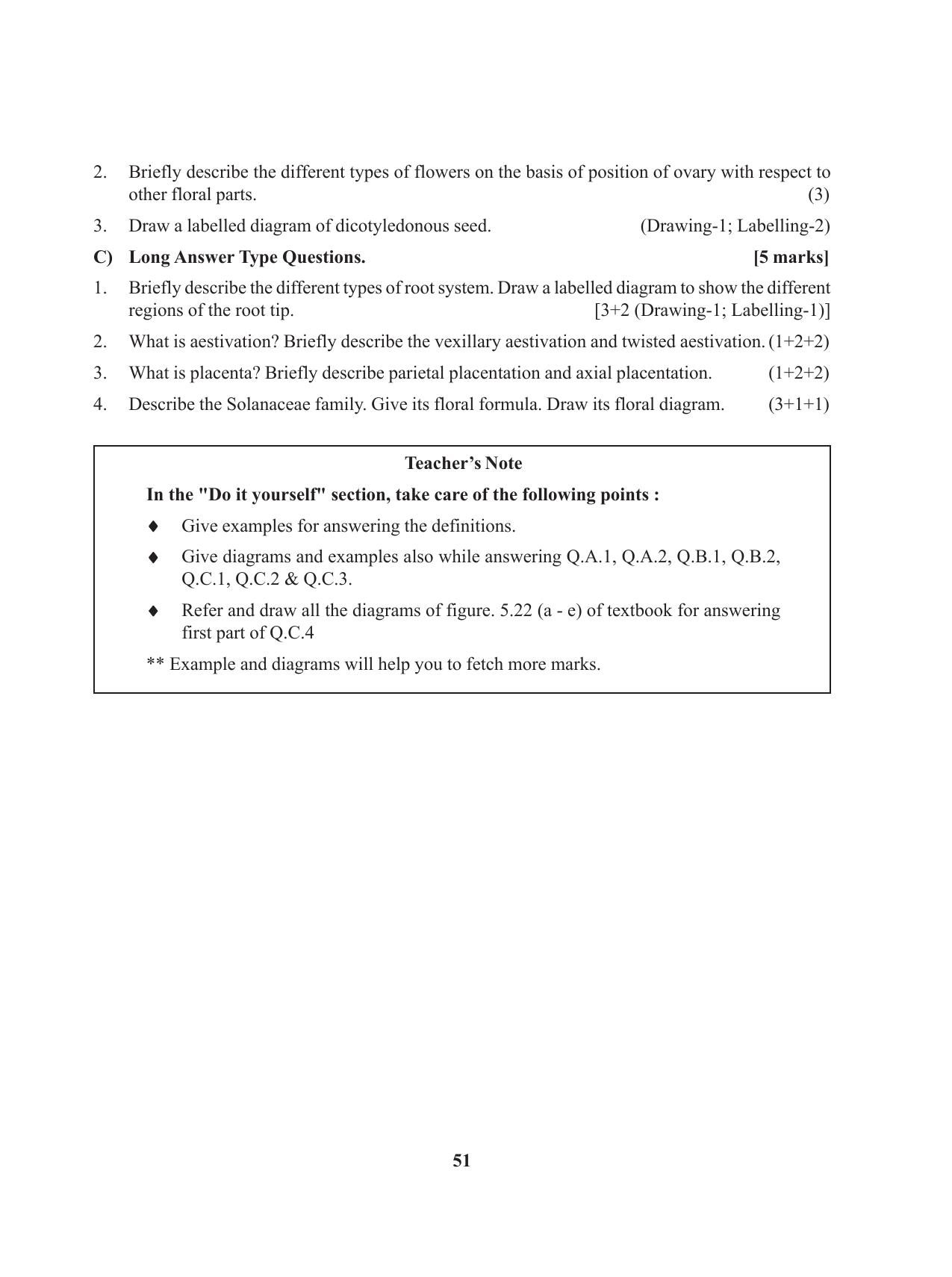 Tripura Board Class 11 Biology English Version Workbooks - Page 51