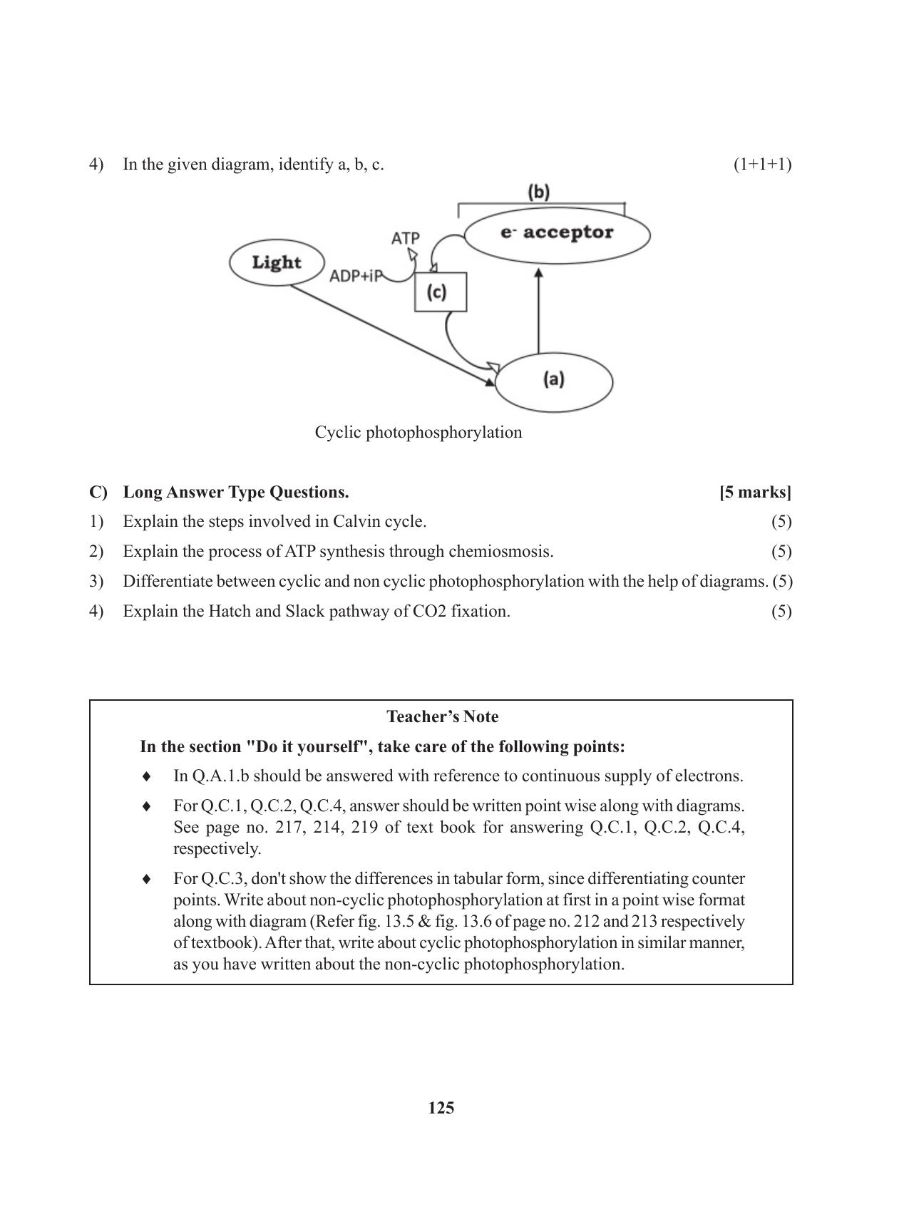 Tripura Board Class 11 Biology English Version Workbooks - Page 125