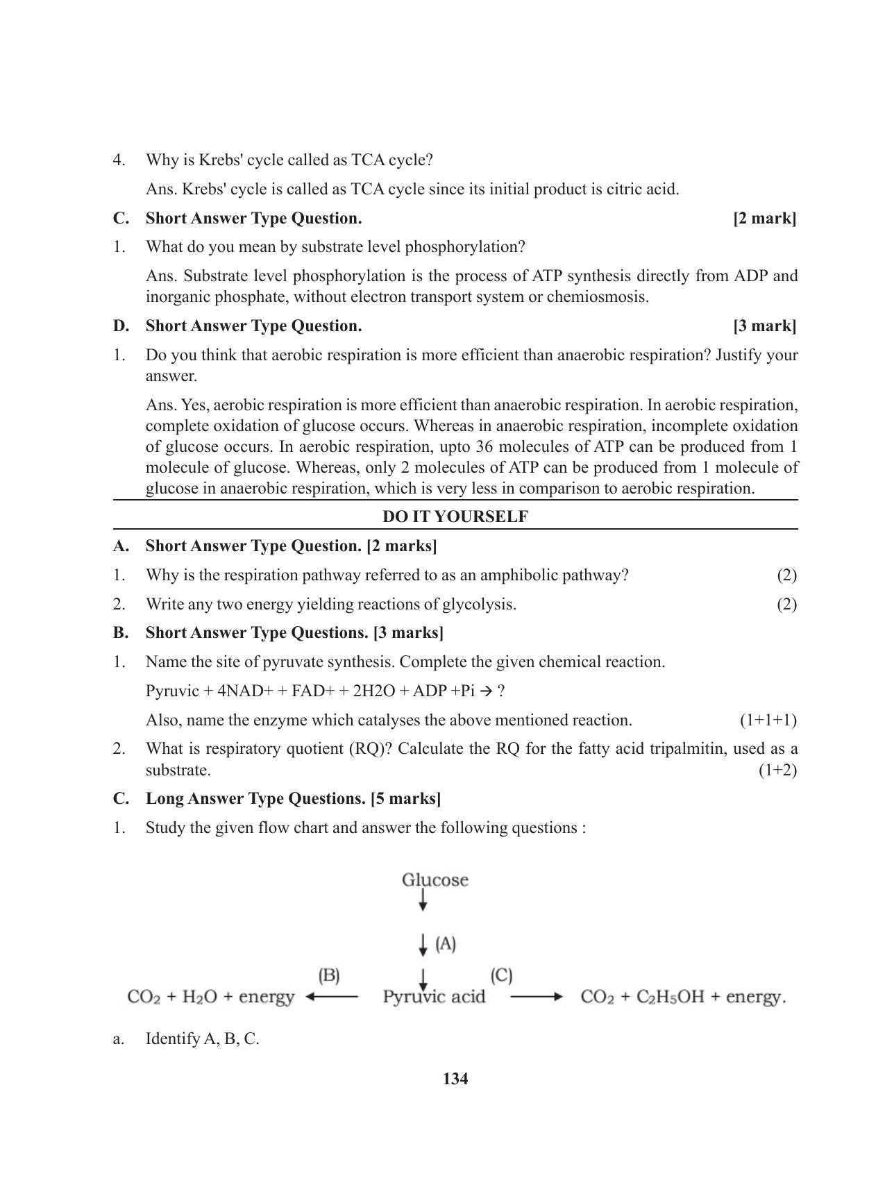 Tripura Board Class 11 Biology English Version Workbooks - Page 134