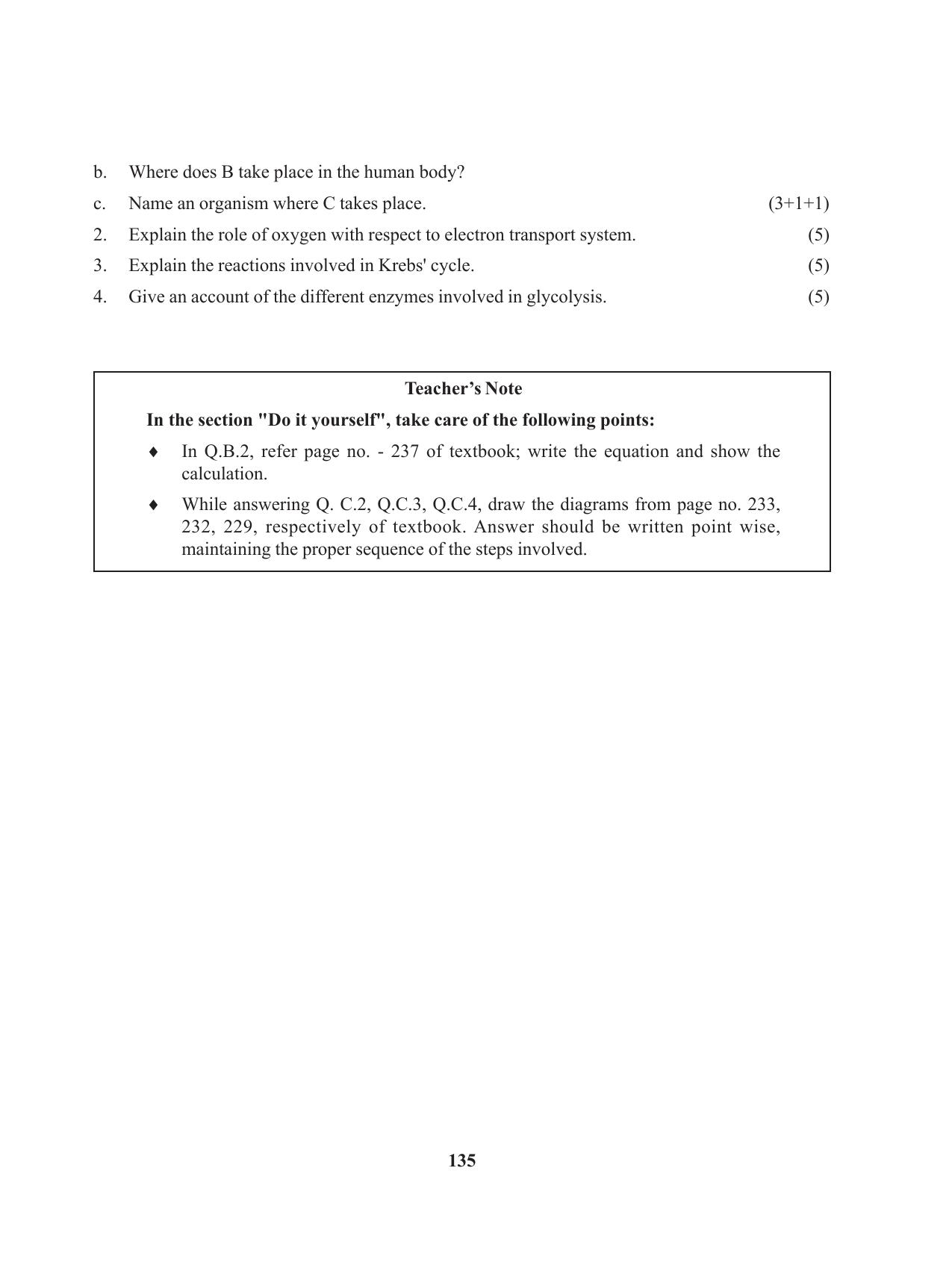 Tripura Board Class 11 Biology English Version Workbooks - Page 135