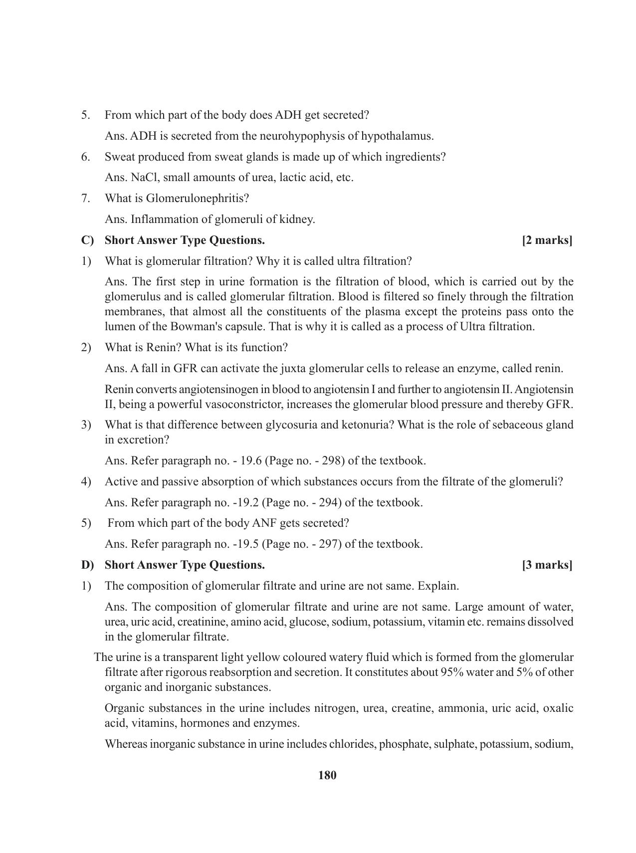 Tripura Board Class 11 Biology English Version Workbooks - Page 180