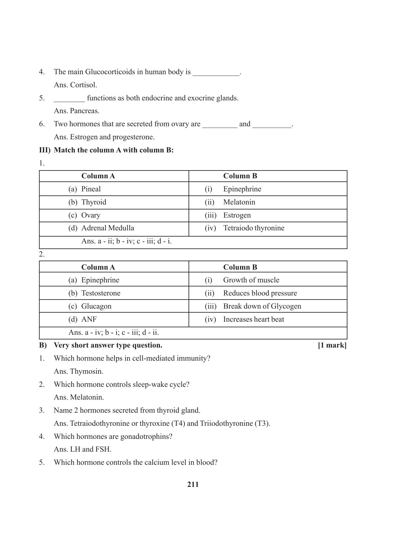 Tripura Board Class 11 Biology English Version Workbooks - Page 211