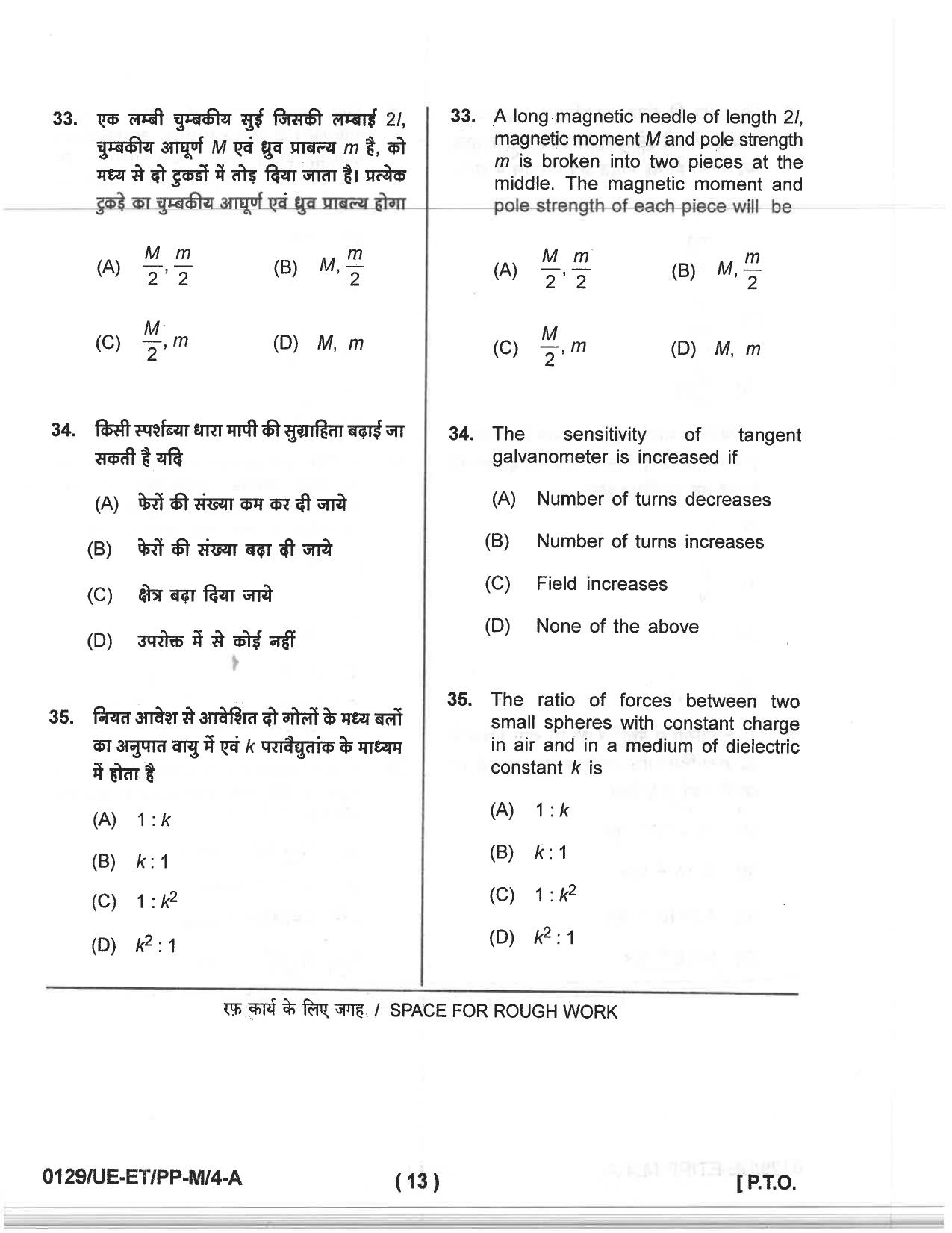 CG PET 2019 Question Paper - Page 11