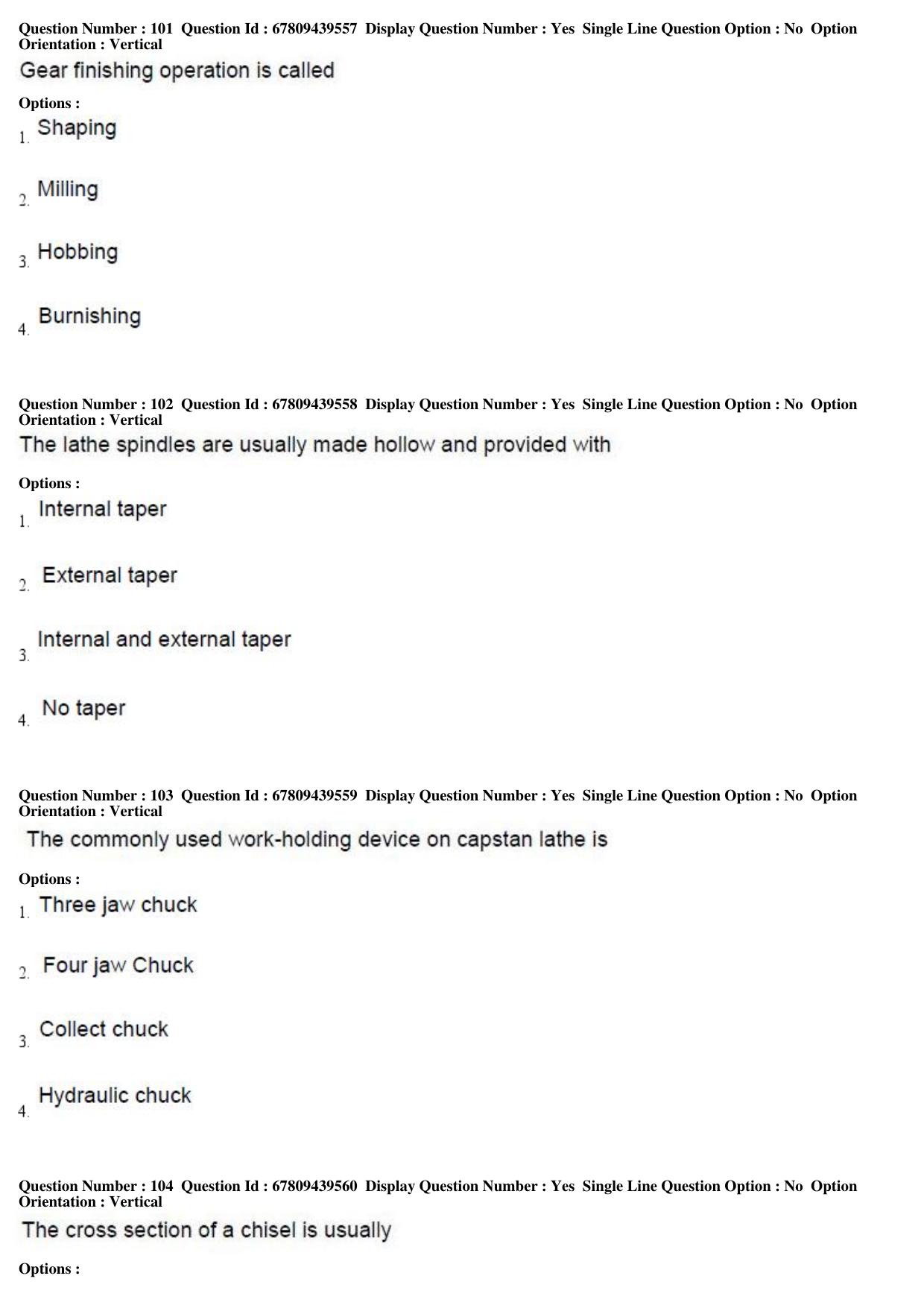 AP ECET 2019 - Mechanical Engineering Question Paper With Preliminary Keys Shift1 - Page 36
