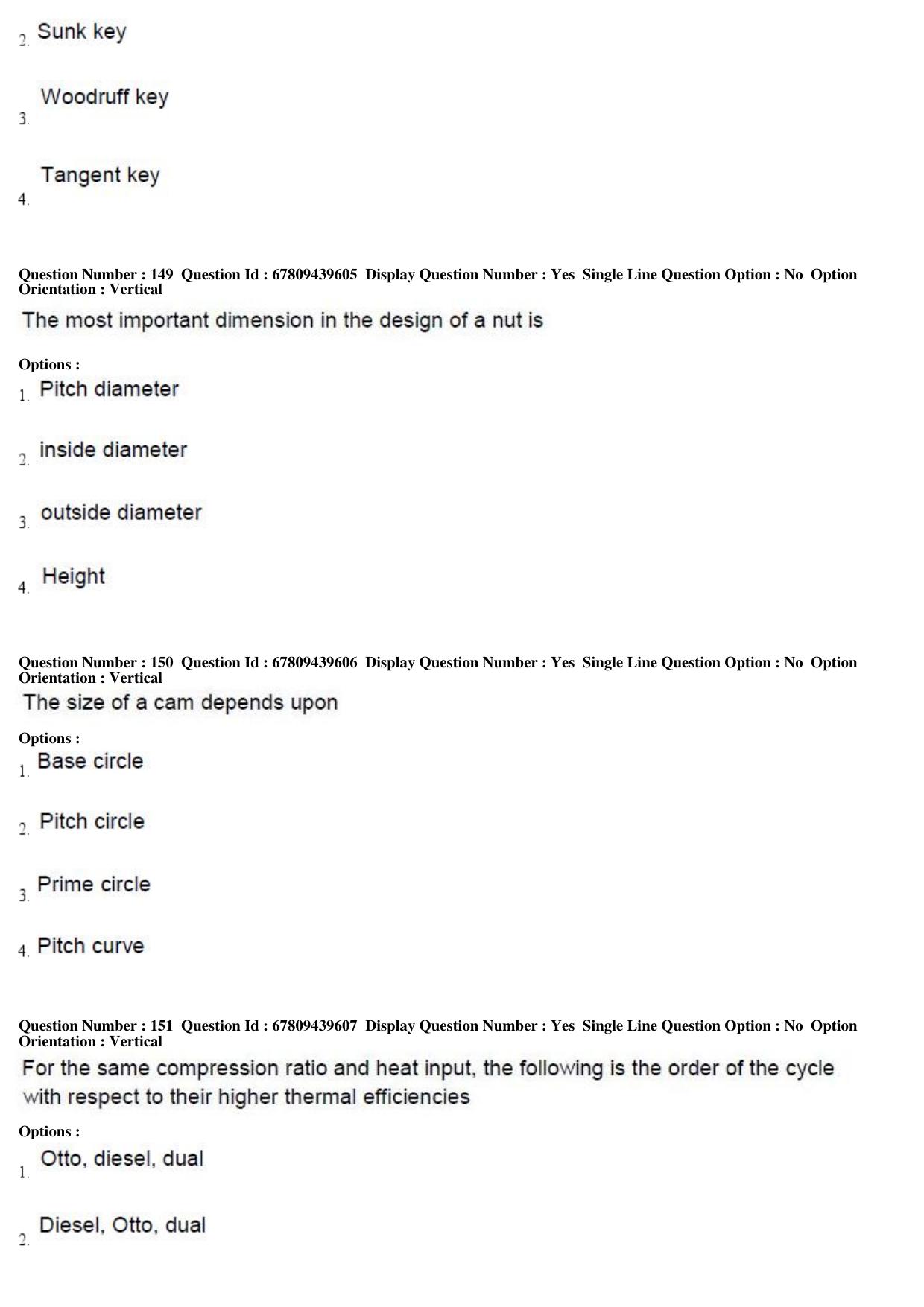 AP ECET 2019 - Mechanical Engineering Question Paper With Preliminary Keys Shift1 - Page 51