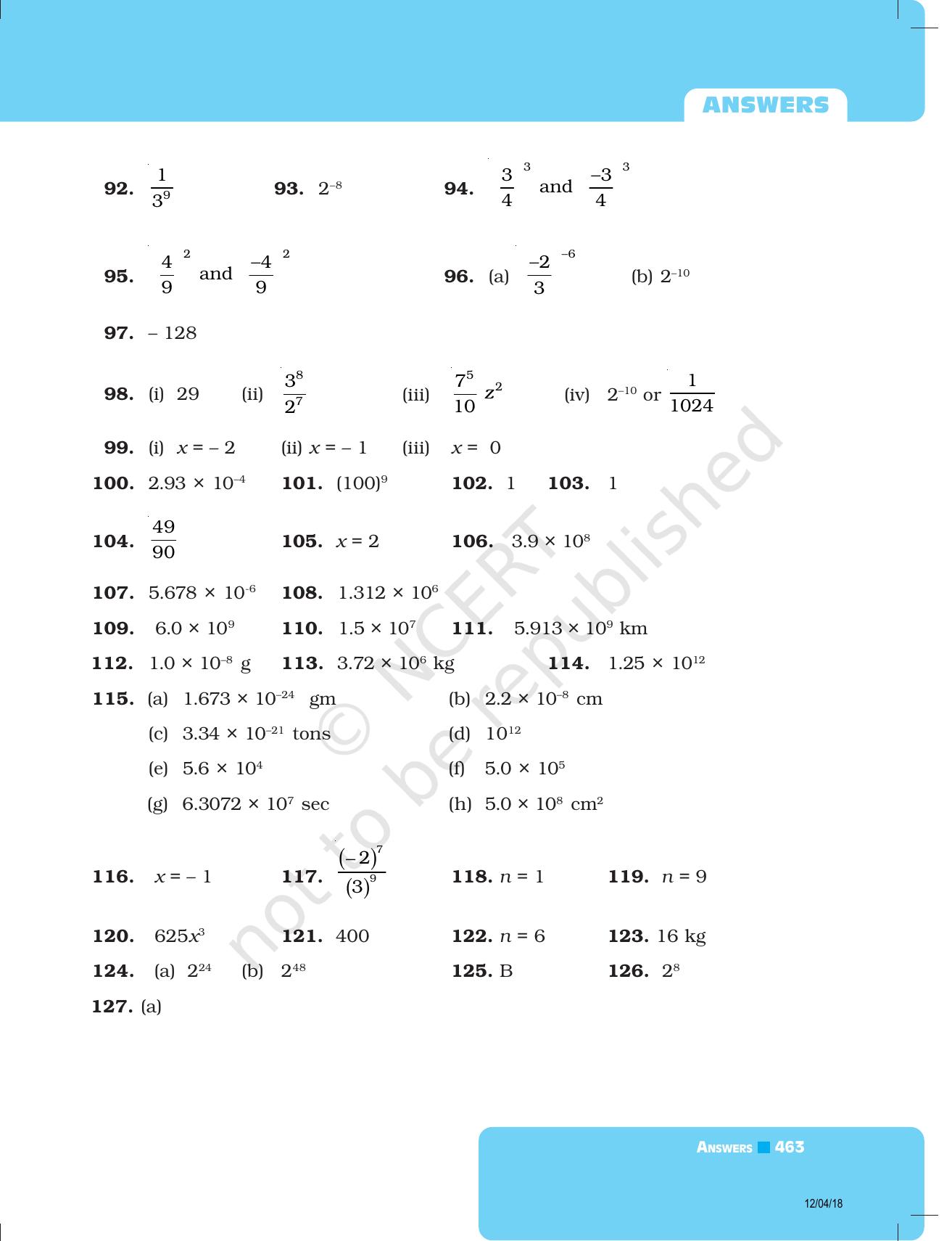 NCERT Exemplar Class 8: Mathematics Answers - Page 43