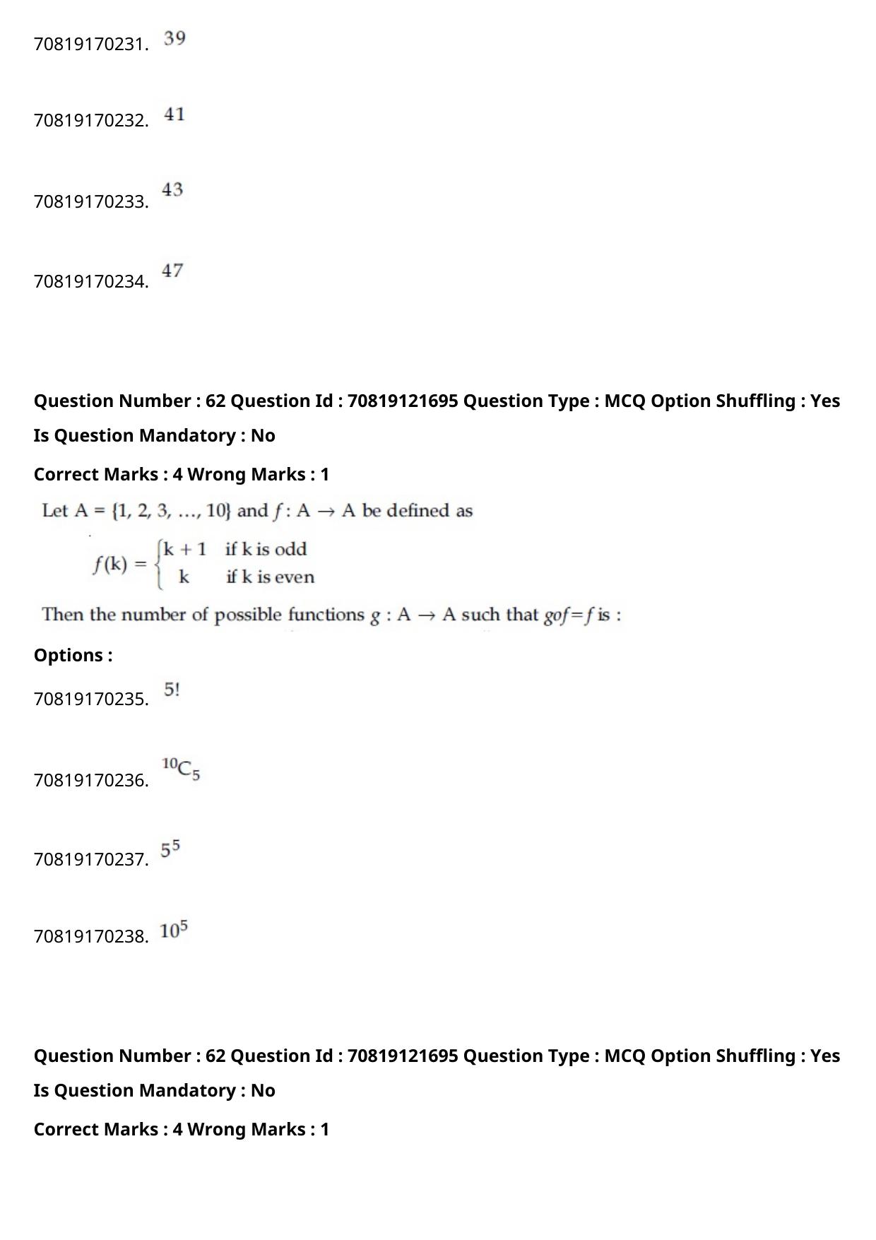 JEE Mains 2021: BTech Marathi (Shift 2) 26-02-2021 Question Paper - Page 72
