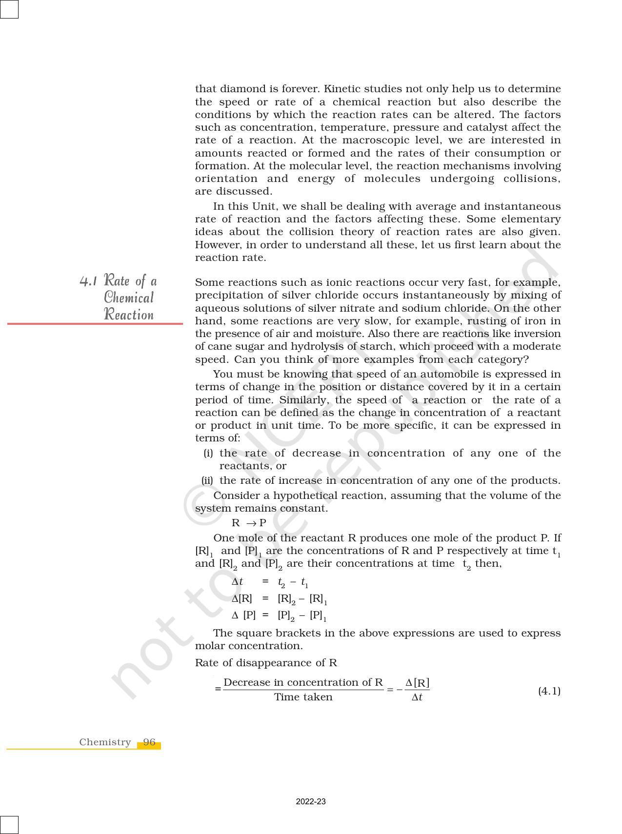 NCERT Book for Class 12 Chemistry Chapter 4 Chemical Kinetics - Page 2