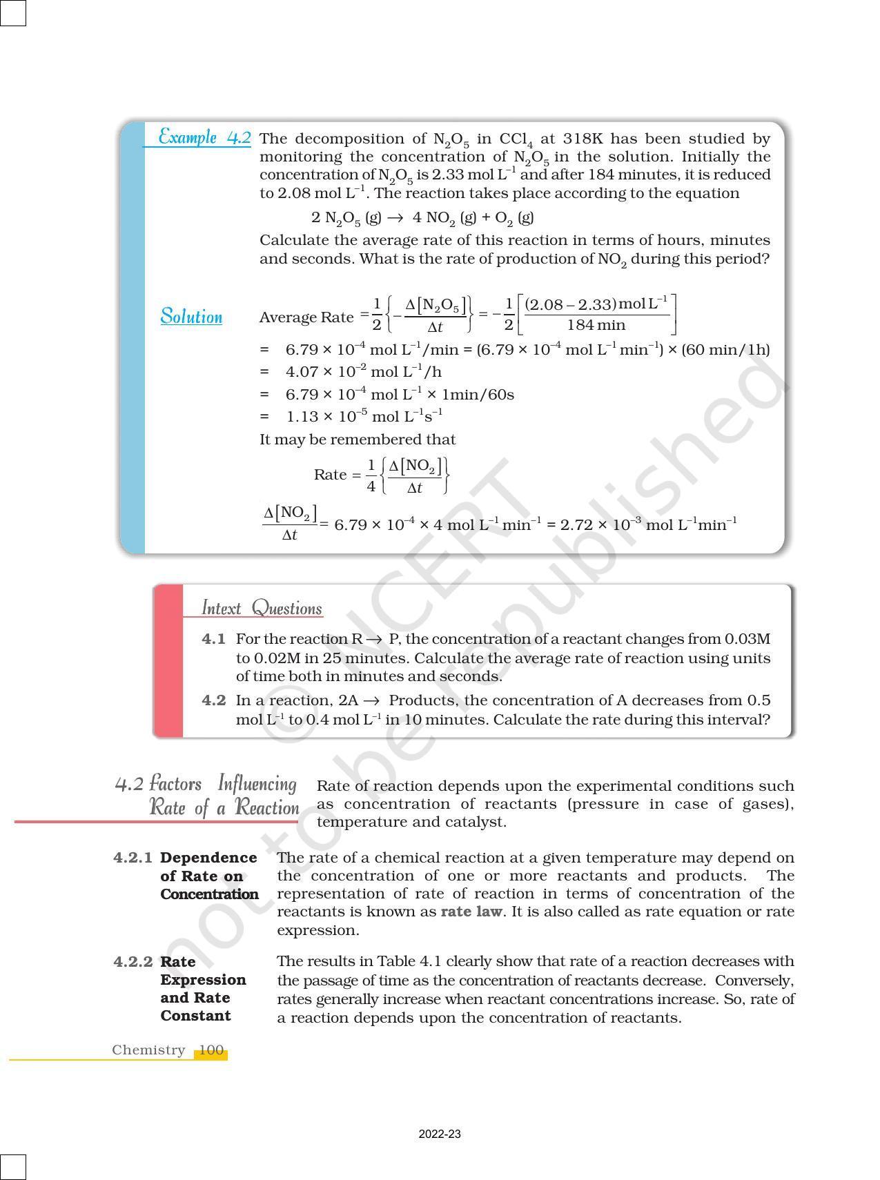 NCERT Book for Class 12 Chemistry Chapter 4 Chemical Kinetics - Page 6