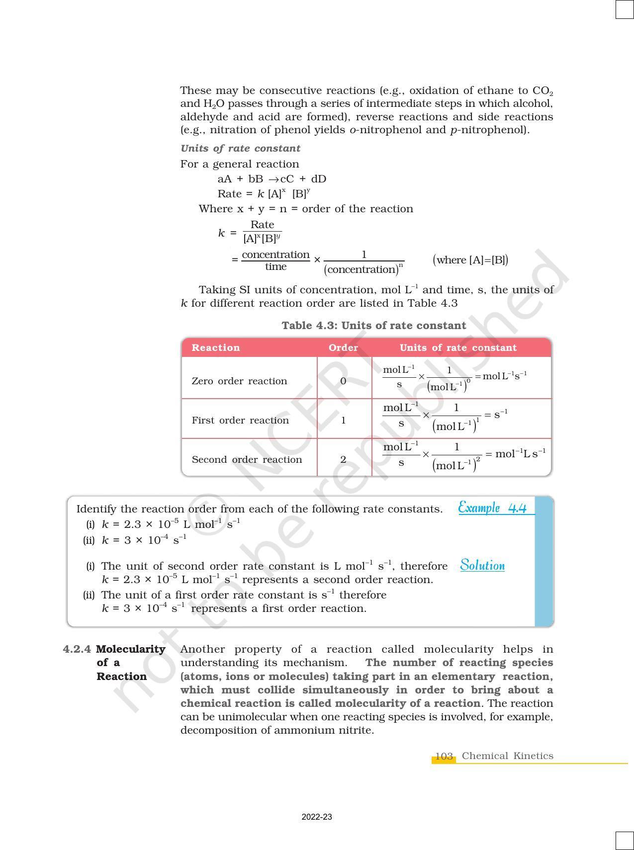 NCERT Book for Class 12 Chemistry Chapter 4 Chemical Kinetics - Page 9