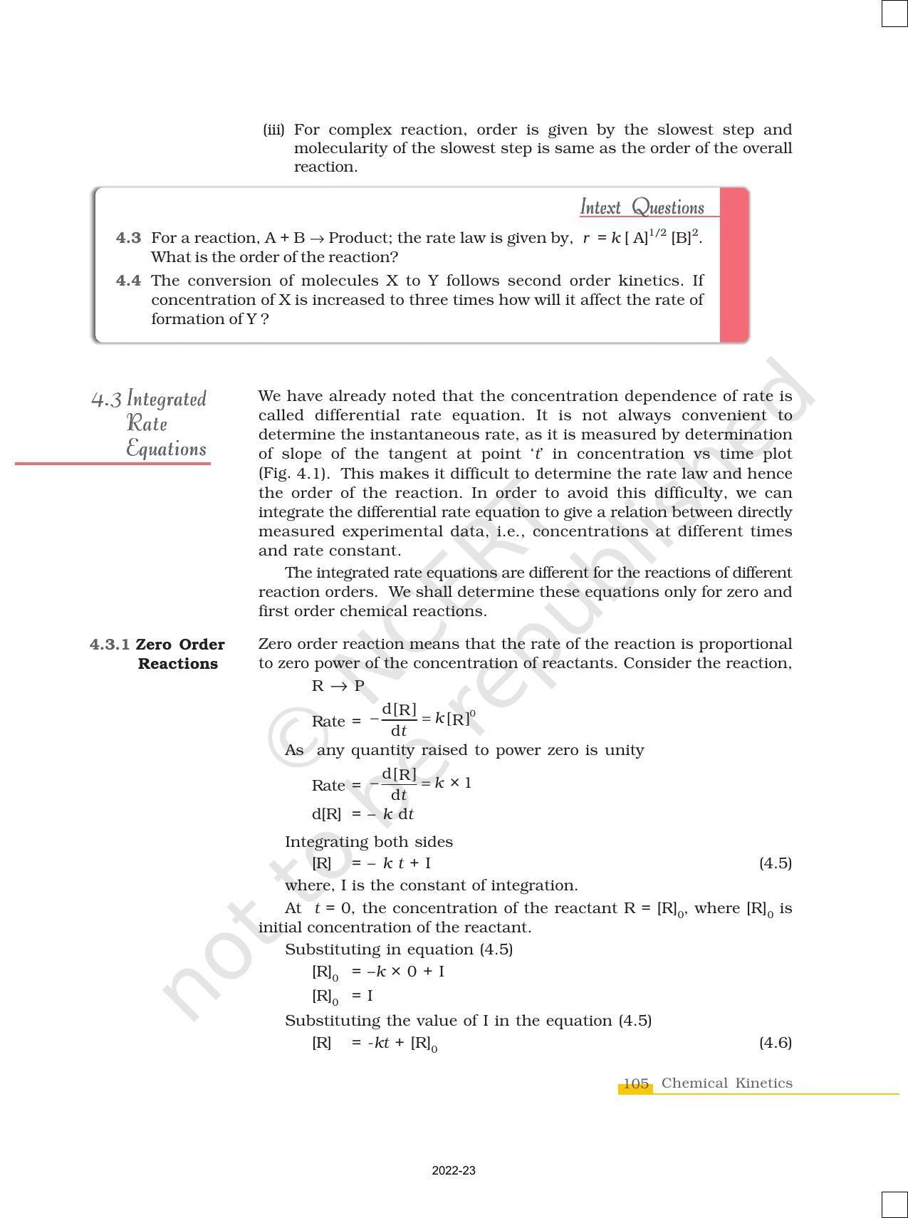 NCERT Book for Class 12 Chemistry Chapter 4 Chemical Kinetics - Page 11