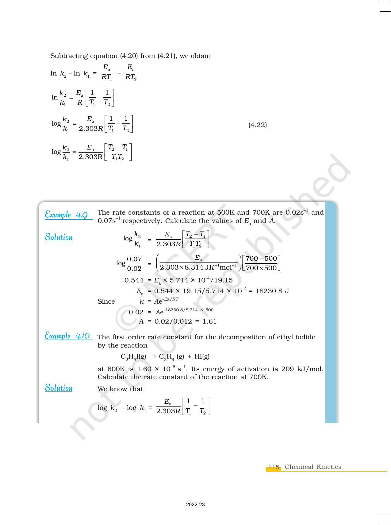 NCERT Book for Class 12 Chemistry Chapter 4 Chemical Kinetics - Page 21