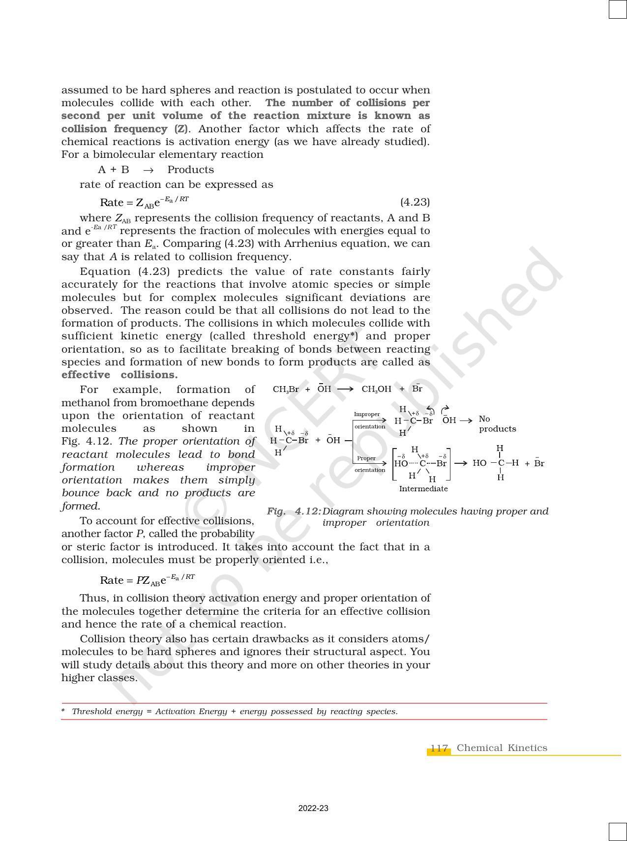 NCERT Book for Class 12 Chemistry Chapter 4 Chemical Kinetics - Page 23