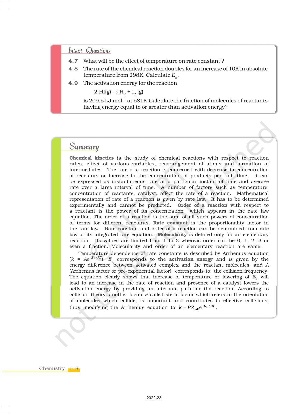 NCERT Book for Class 12 Chemistry Chapter 4 Chemical Kinetics - Page 24