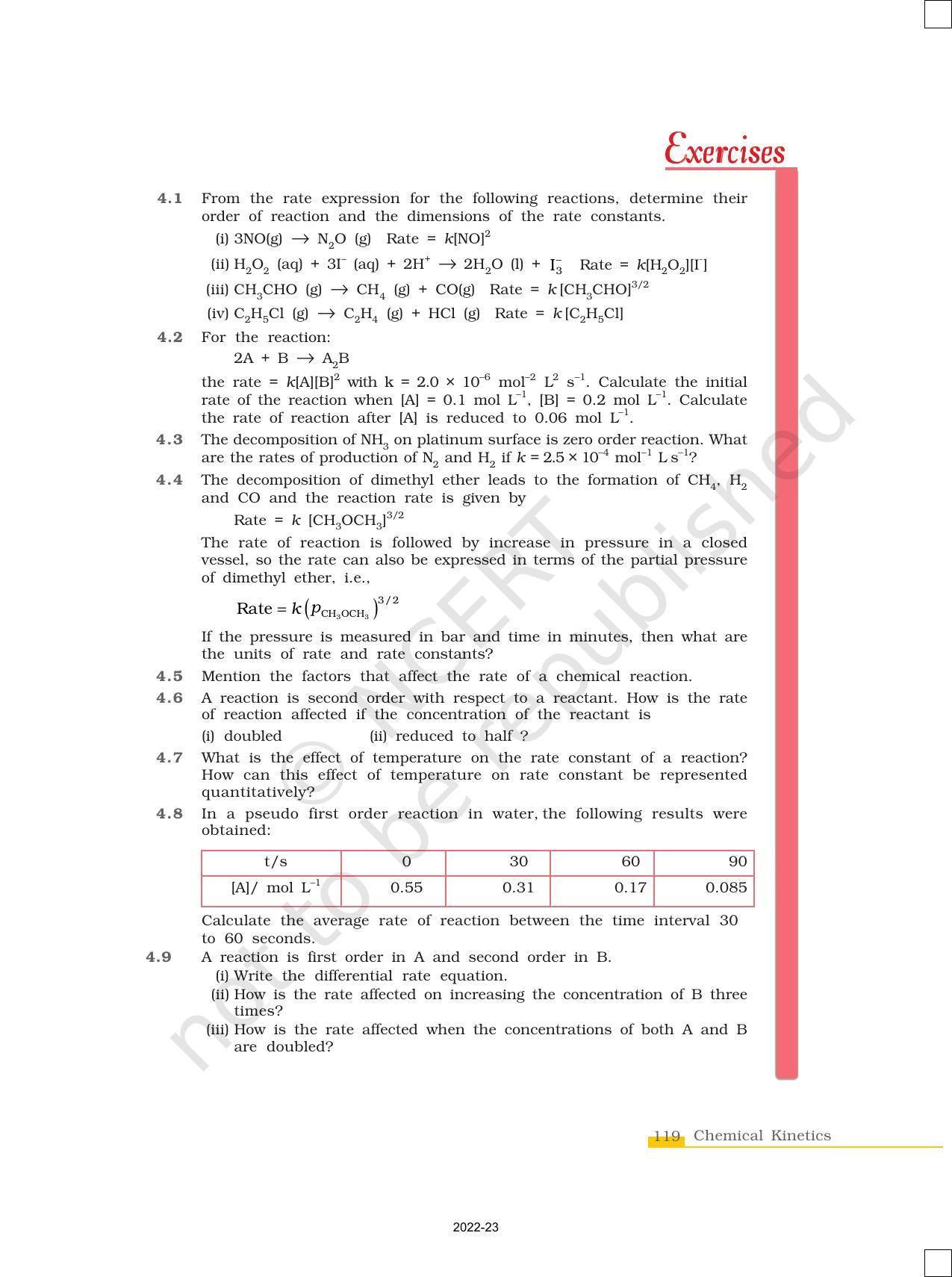 NCERT Book for Class 12 Chemistry Chapter 4 Chemical Kinetics - Page 25