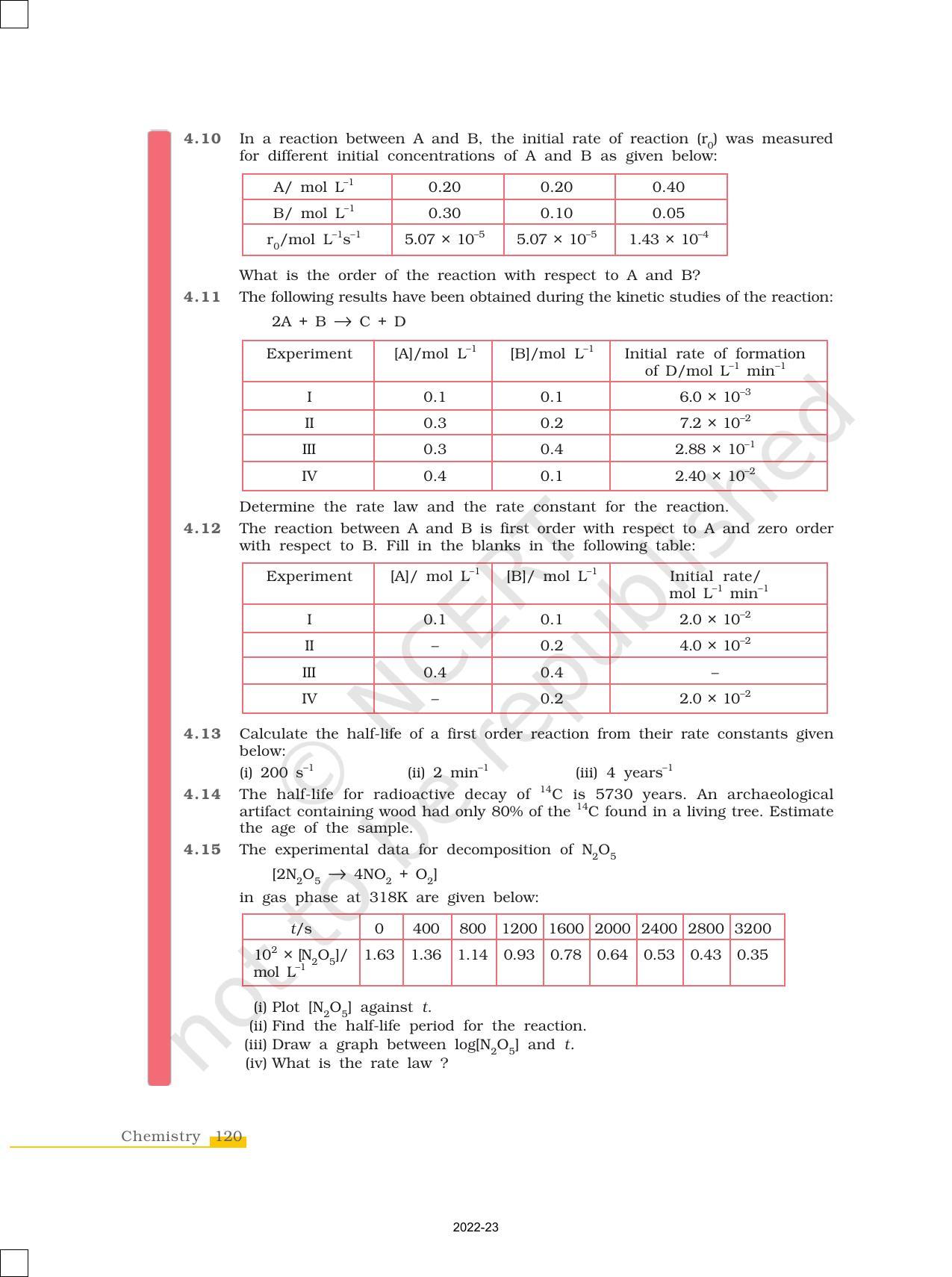 NCERT Book for Class 12 Chemistry Chapter 4 Chemical Kinetics - Page 26