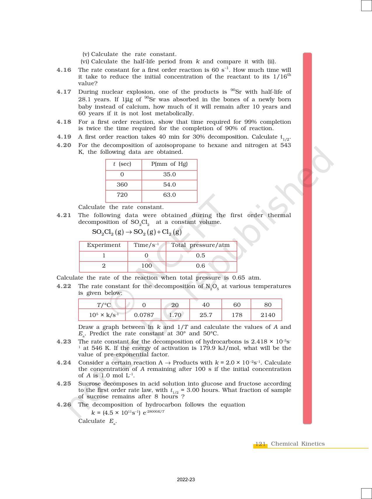 NCERT Book for Class 12 Chemistry Chapter 4 Chemical Kinetics - Page 27