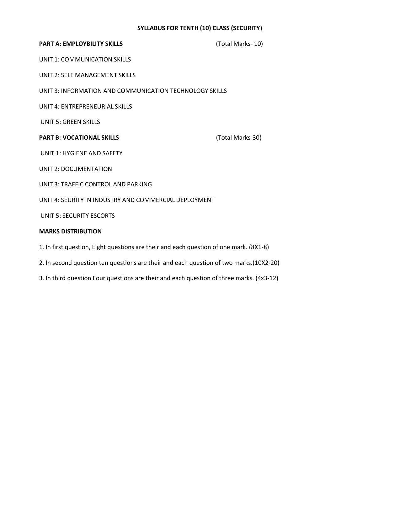 HPBOSE Class 10th Security Sample Question Papers 2025 - Page 4