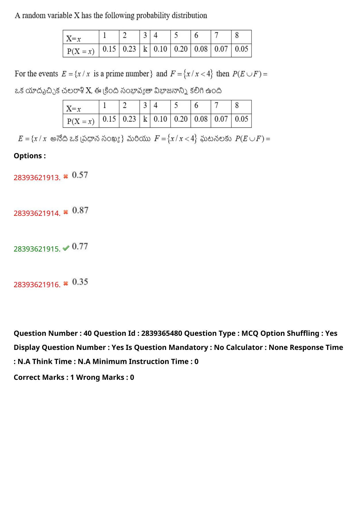 TS EAMCET 2023 Engineering Question Paper with Key (14 May 2023 Forenoon (English & Telugu) - Page 29