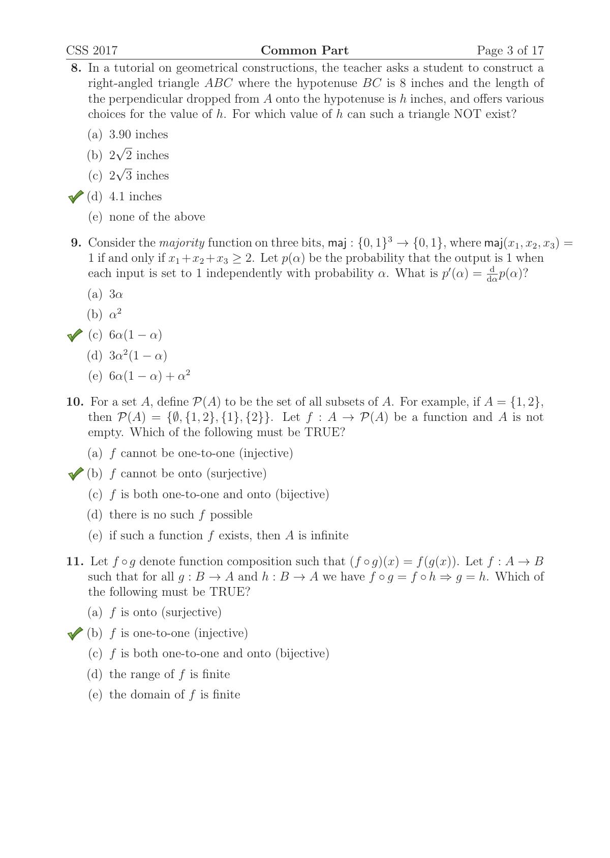 TIFR GS 2017 Computer & Systems Sciences Question Paper - Page 4