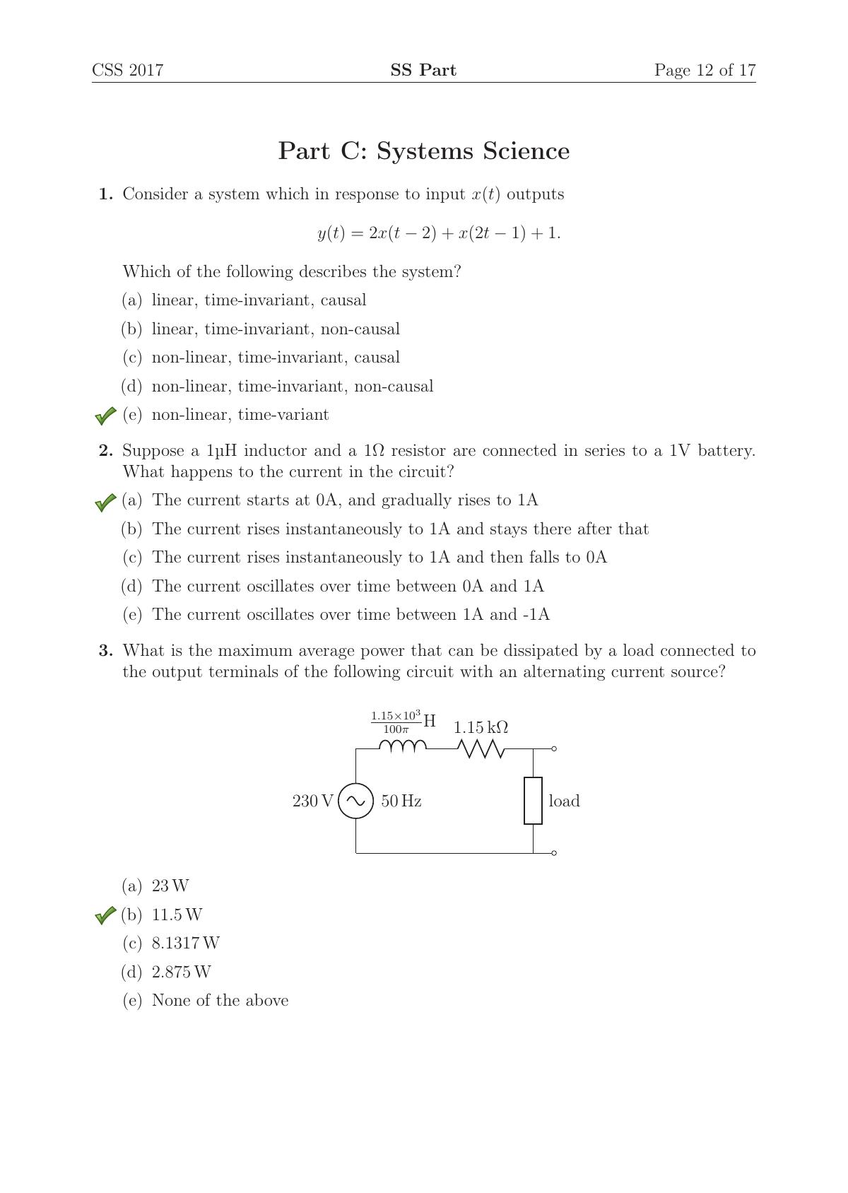 TIFR GS 2017 Computer & Systems Sciences Question Paper - Page 13
