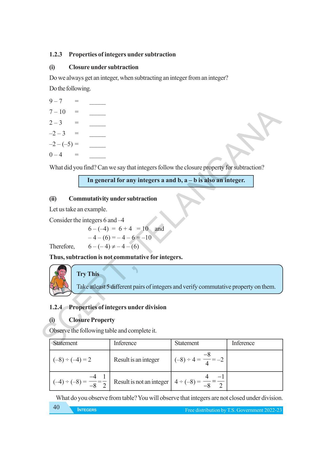 TS SCERT Class 7 Maths Path 1 (Telugu Medium) Text Book - Page 52