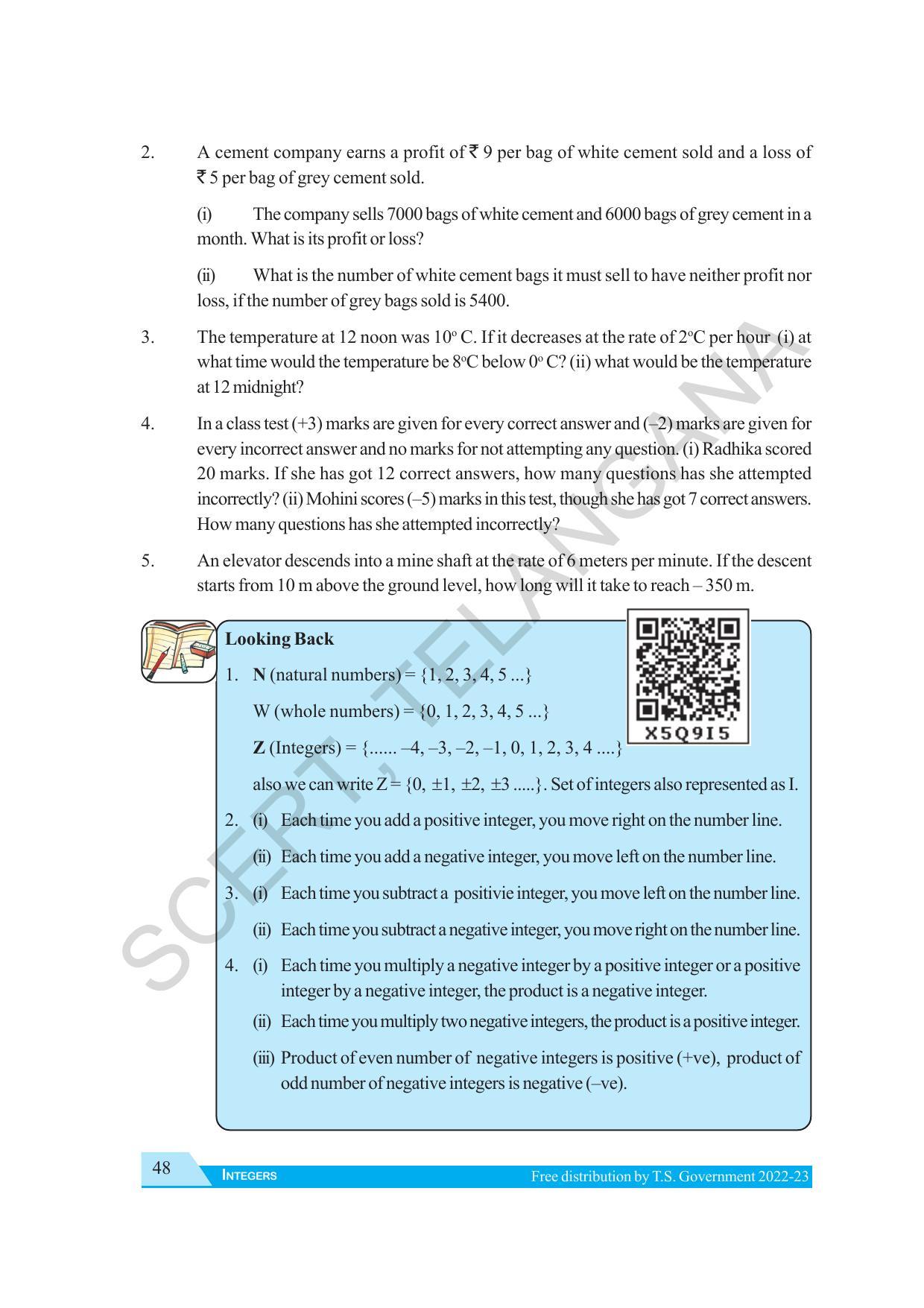 TS SCERT Class 7 Maths Path 1 (Telugu Medium) Text Book - Page 60