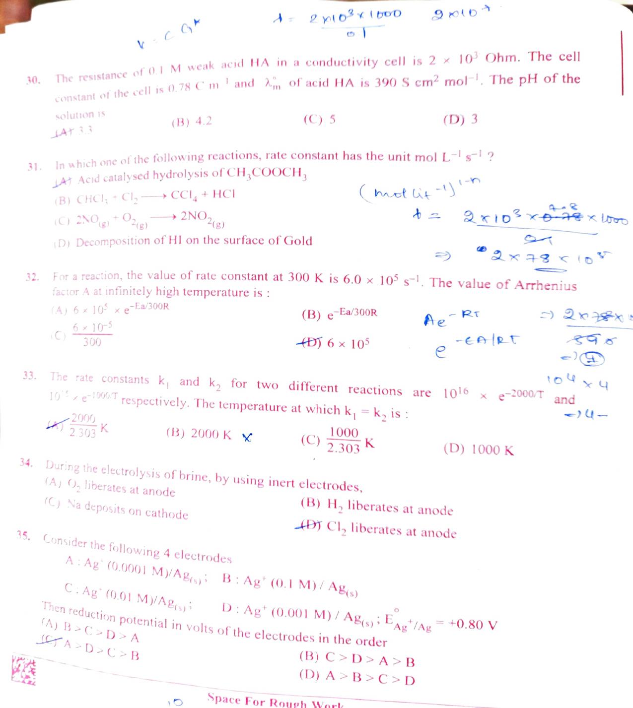 KCET 2023 Chemistry D2 Question Paper - Page 6