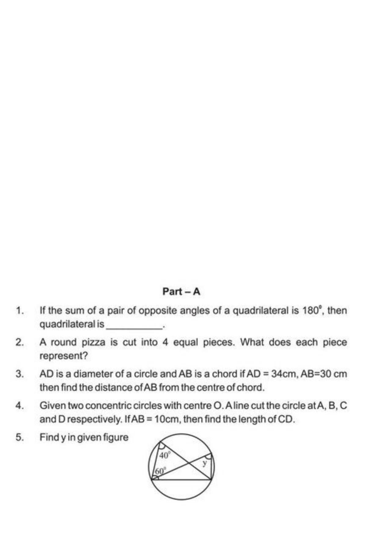 Class 9 Notes, Question & Practice Paper - Mathematics (Topic 10 : Circles) - Page 6