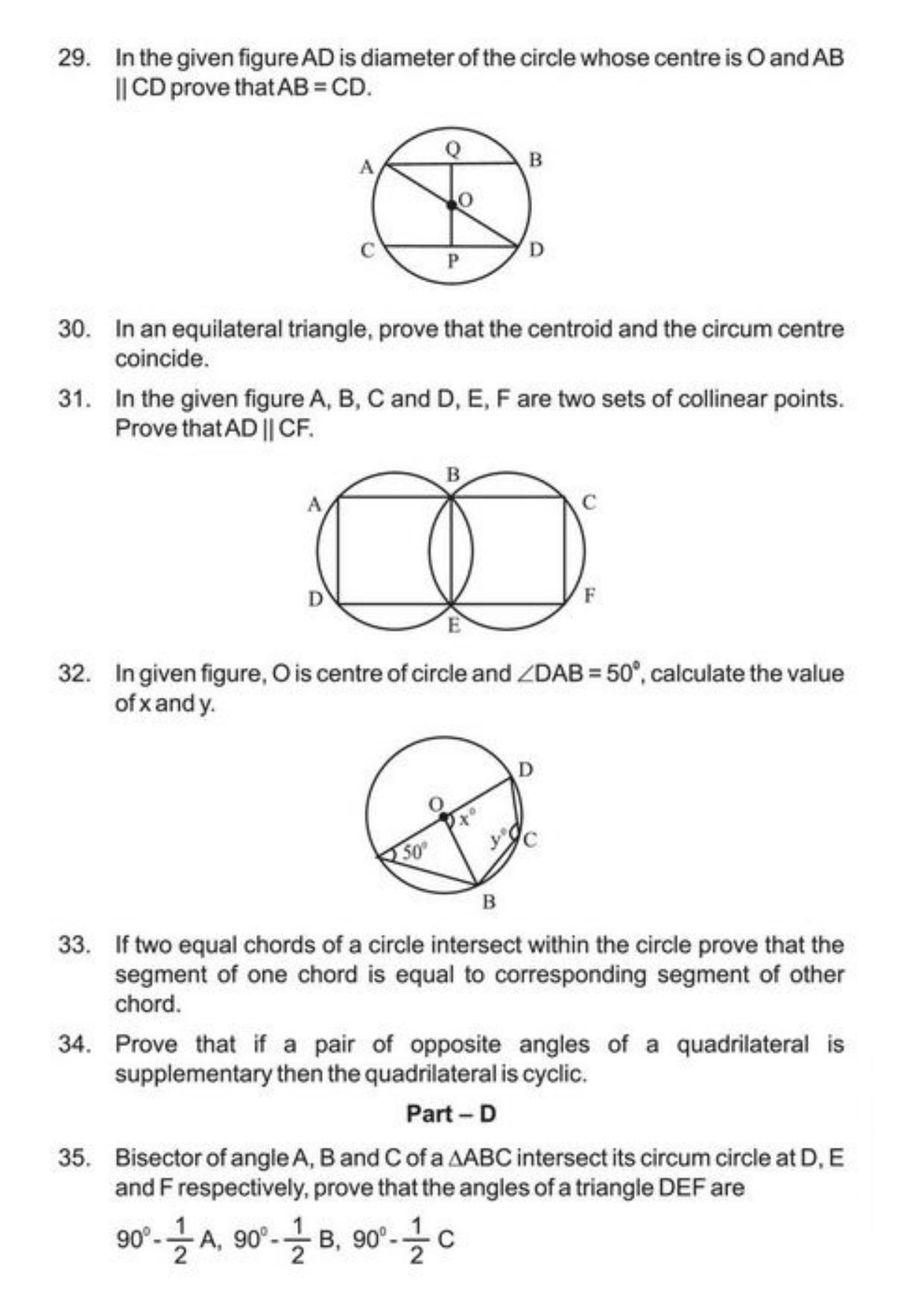 Class 9 Notes, Question & Practice Paper - Mathematics (Topic 10 : Circles) - Page 11