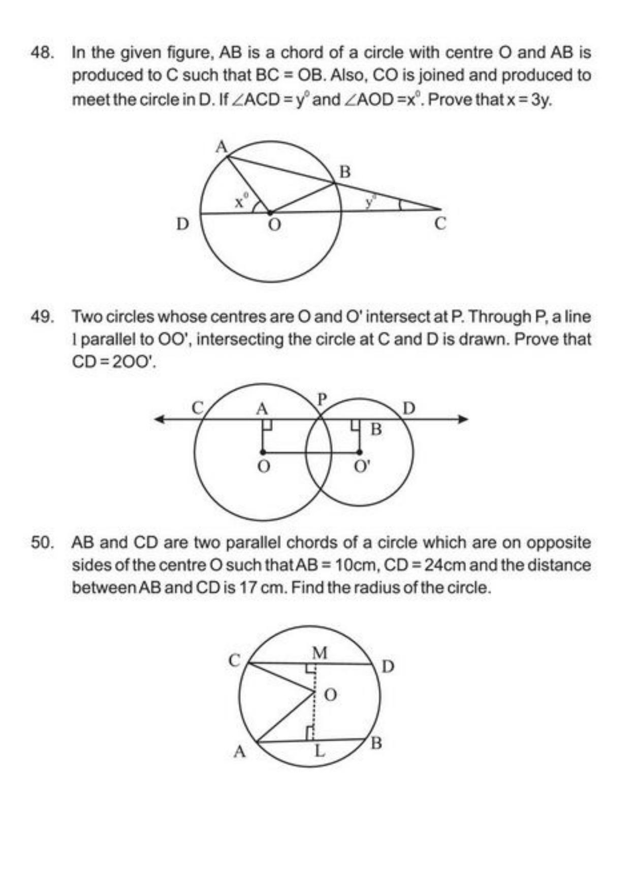 Class 9 Notes, Question & Practice Paper - Mathematics (Topic 10 : Circles) - Page 14