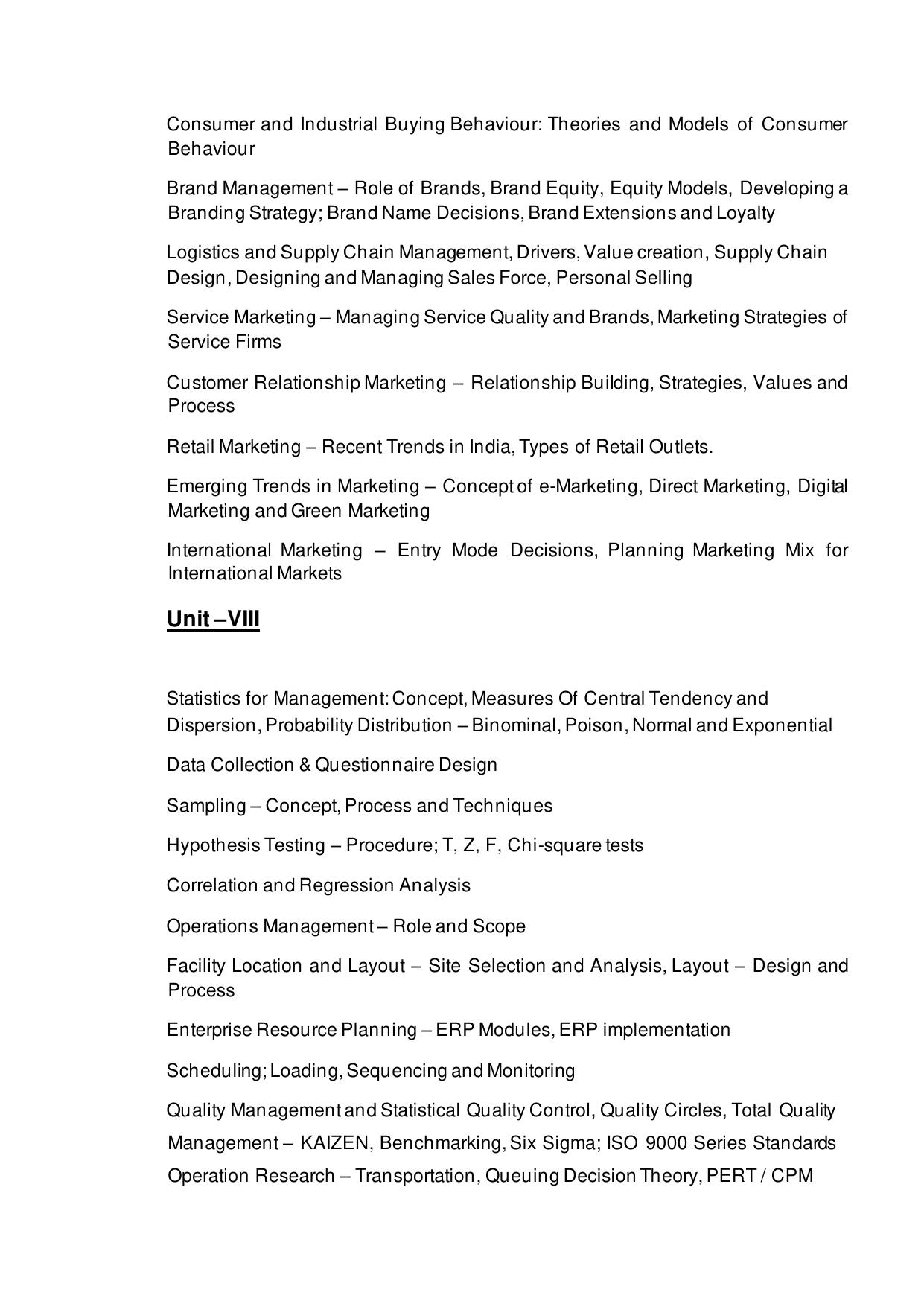 TNSET Syllabus - Management - Page 5