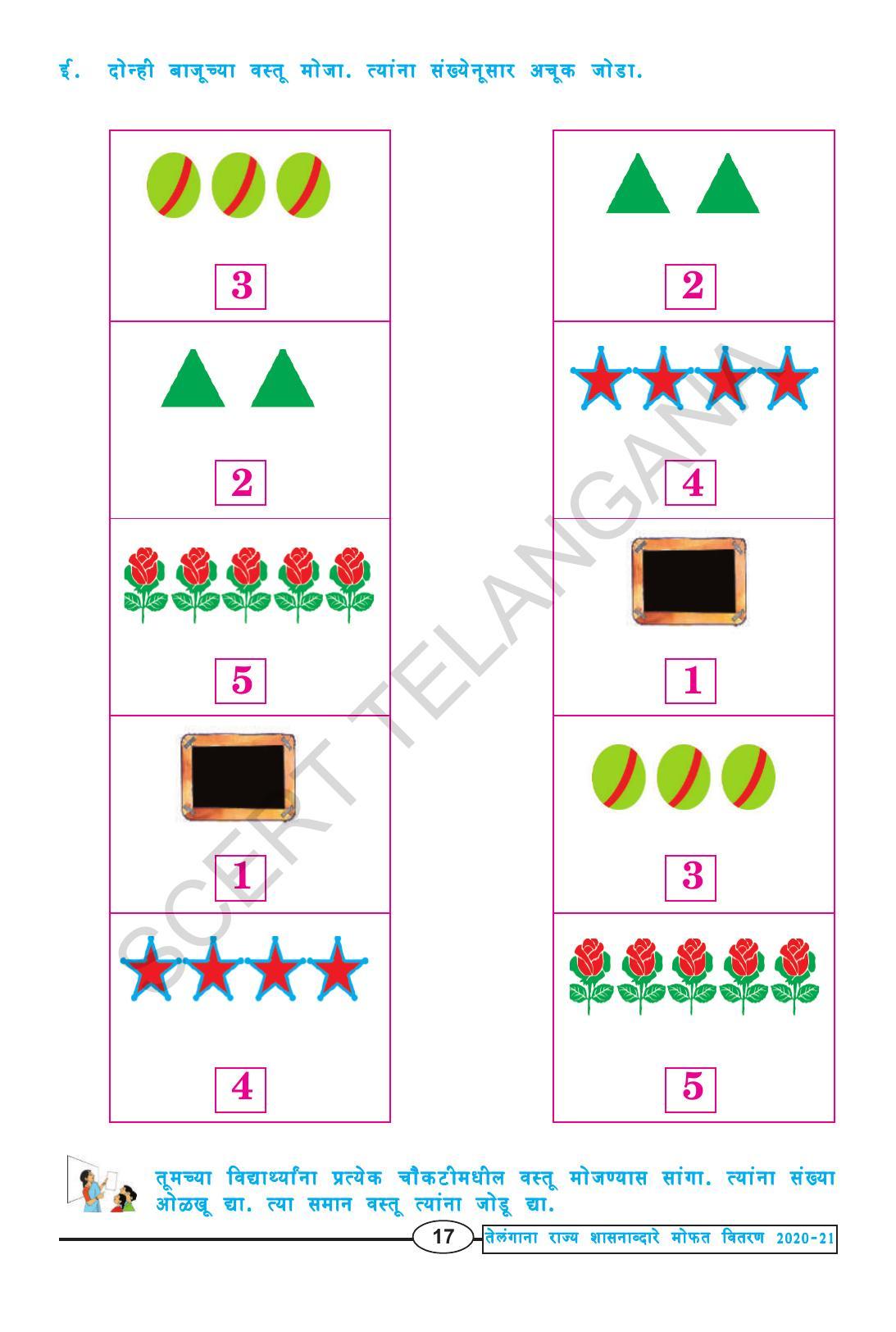 TS SCERT Class 1 Maths (Marathi Medium) Text Book - Page 29
