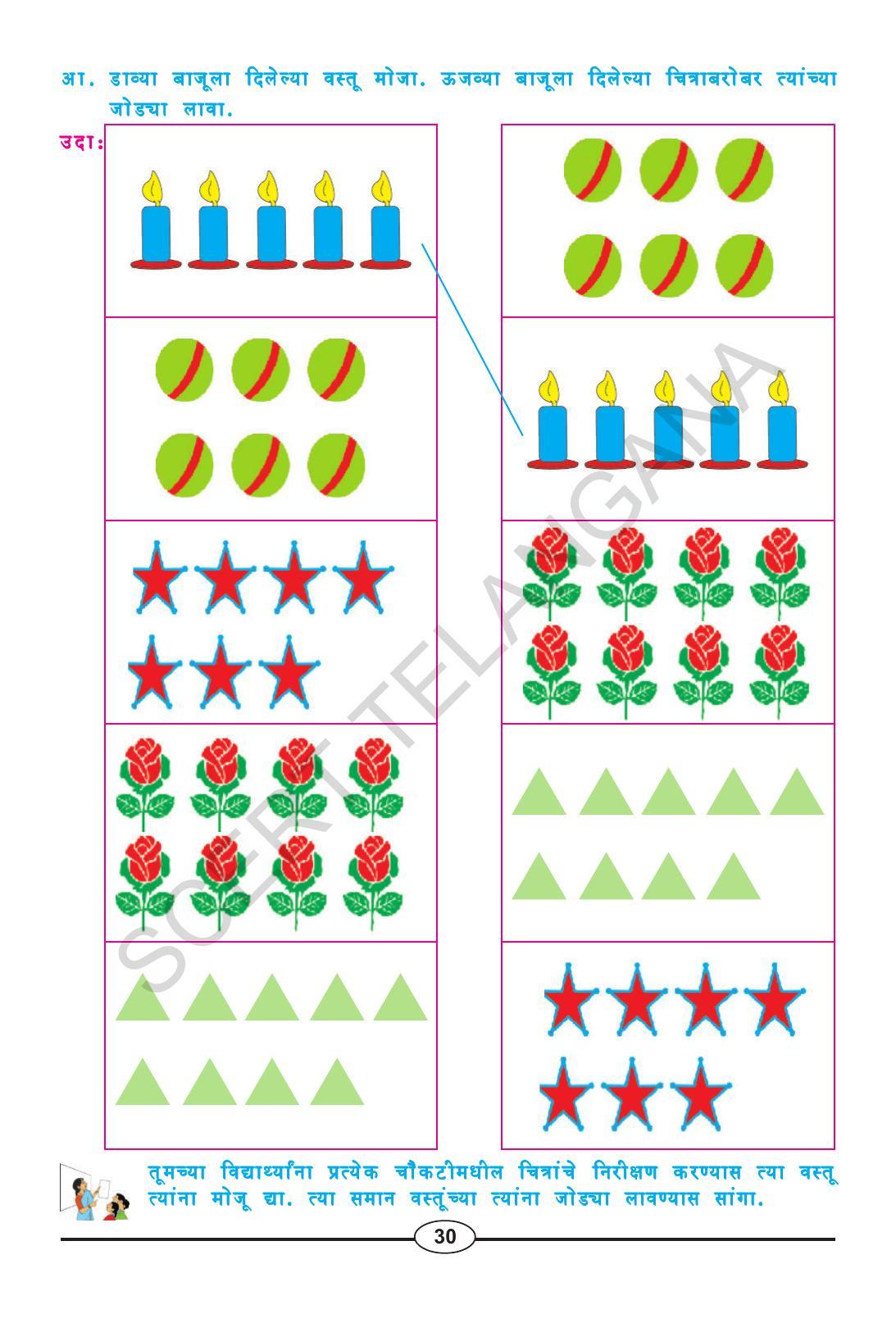 TS SCERT Class 1 Maths (Marathi Medium) Text Book - Page 42