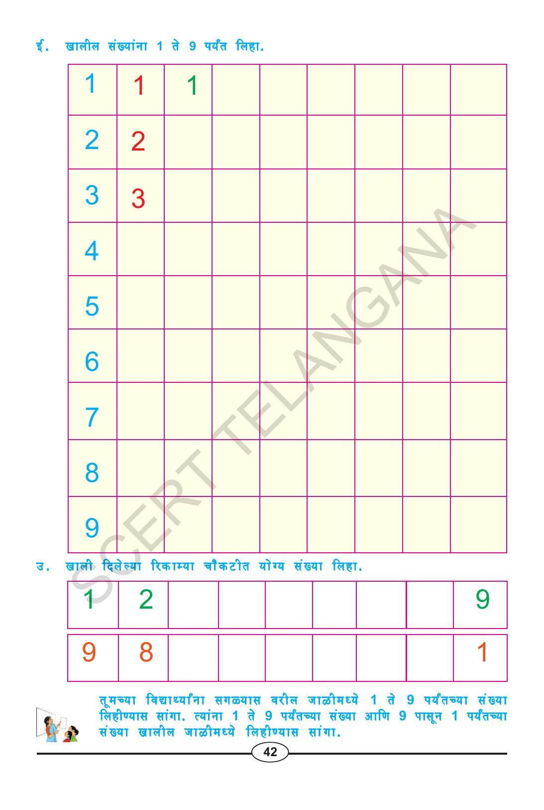 TS SCERT Class 1 Maths (Marathi Medium) Text Book - Page 54