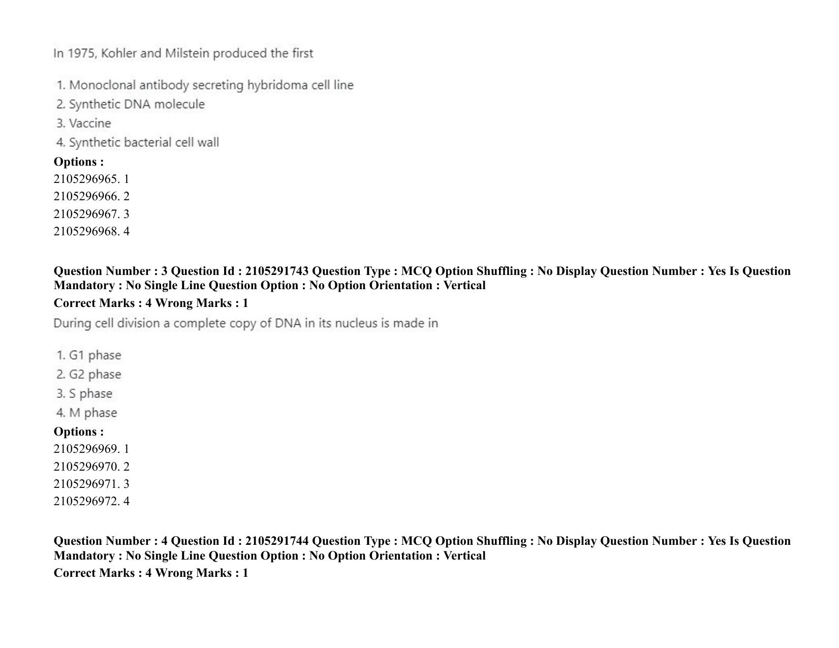 ICAR AIEEA PG 2020 ANIMAL BIOTECHNOLOGY Question Paper - Page 3