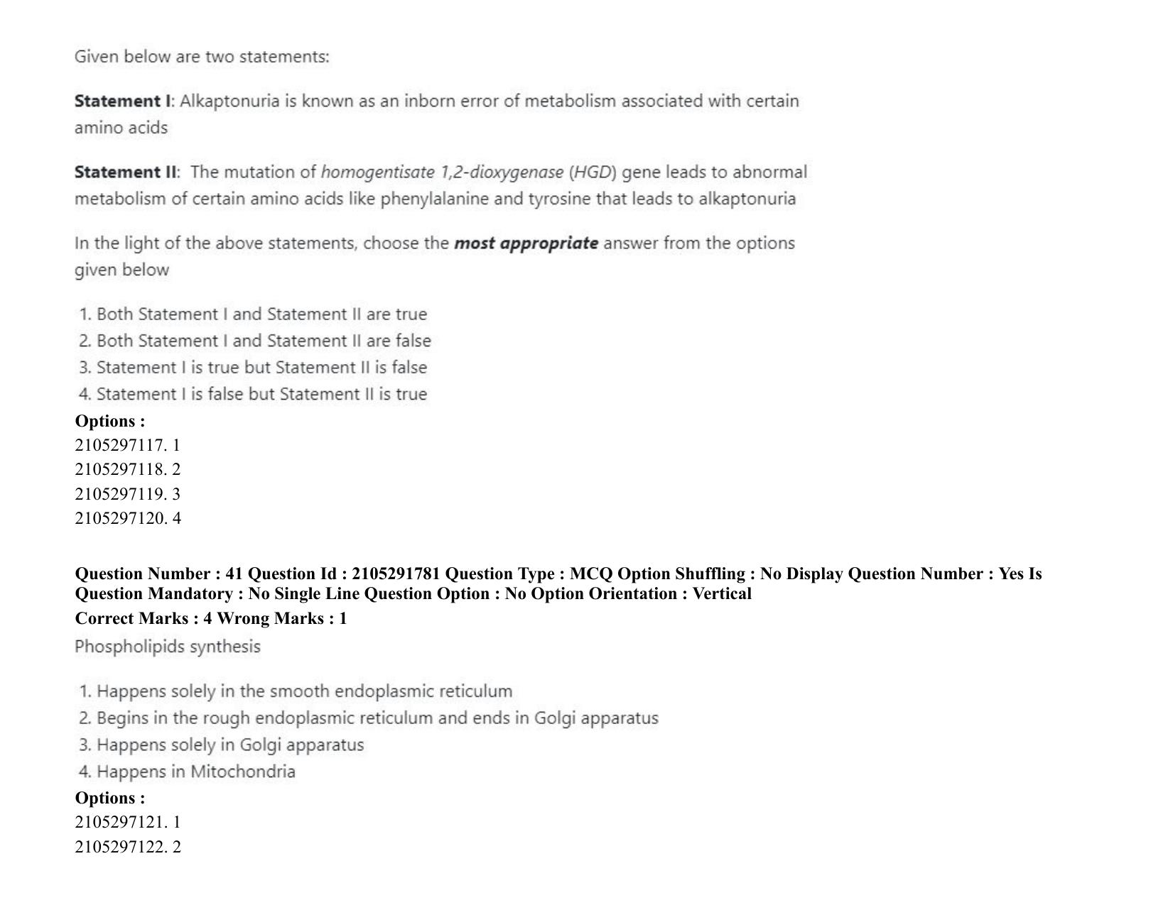 ICAR AIEEA PG 2020 ANIMAL BIOTECHNOLOGY Question Paper - Page 25