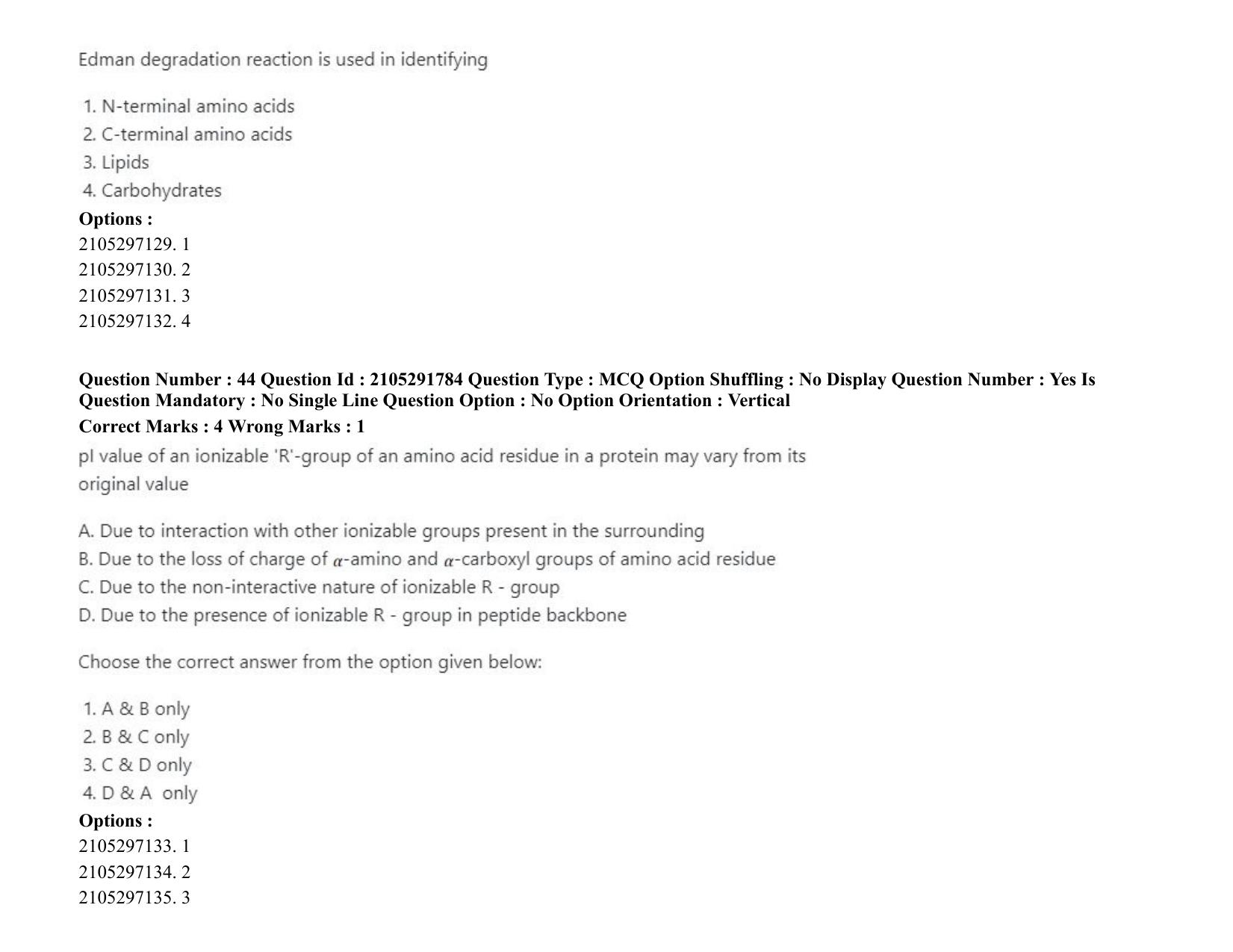 ICAR AIEEA PG 2020 ANIMAL BIOTECHNOLOGY Question Paper - Page 27